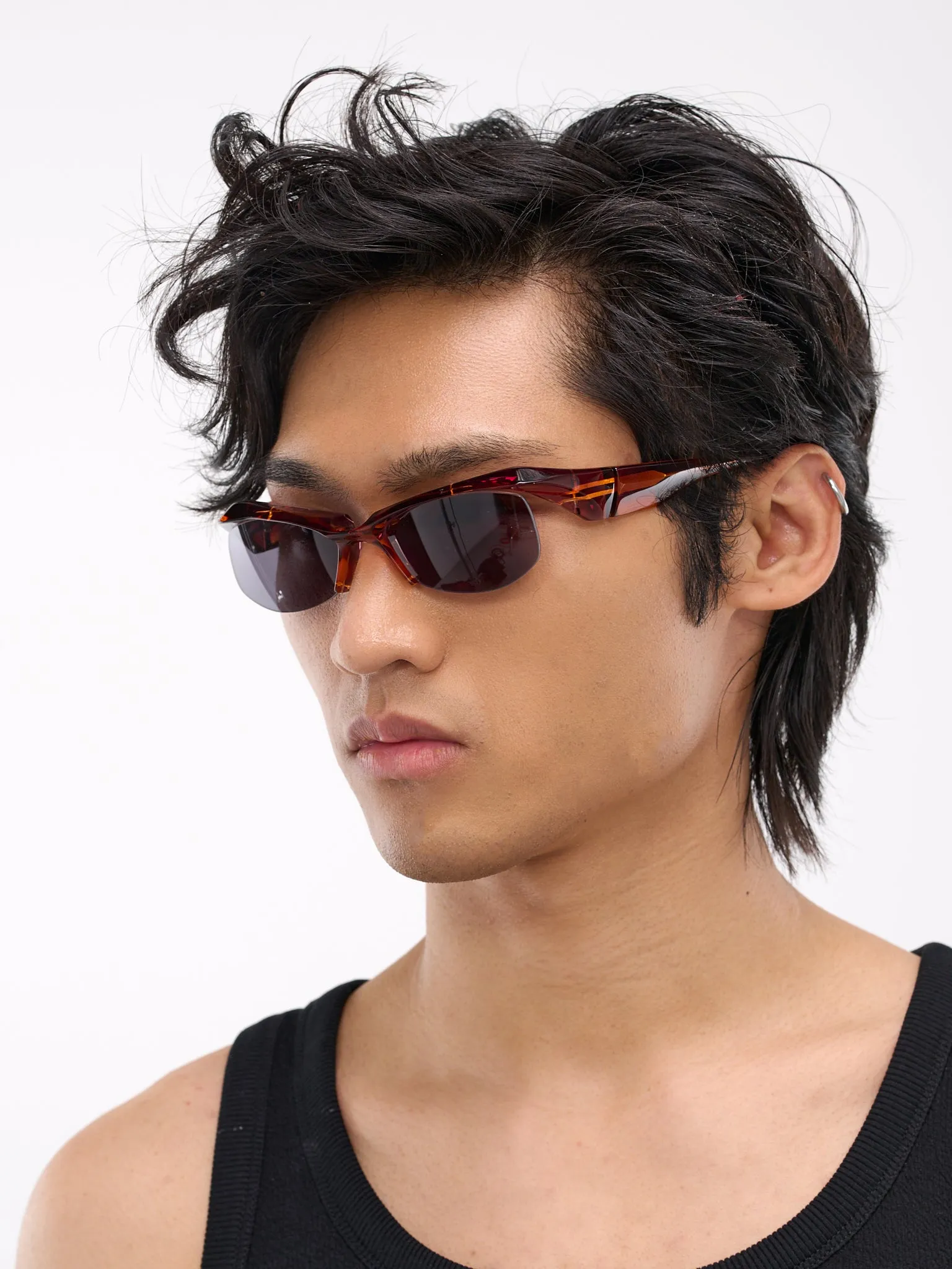 208 Sunglasses (FA-208E-376-ORANGE-PURPLE)