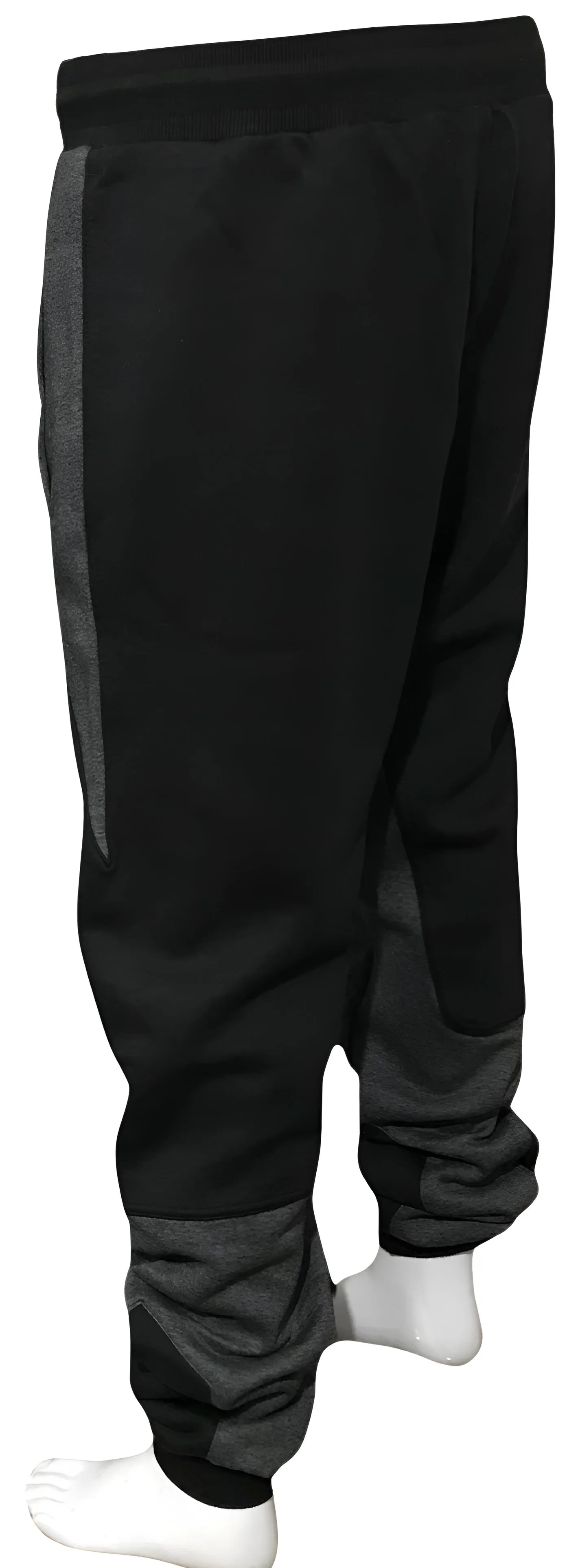 ^23^ (BLACK-DARK GREY) LUXURY JOGGER SWEATPANTS (CUT & SEW)