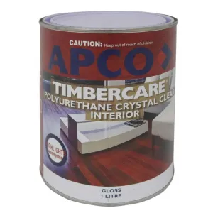 Apco Touchwood Varnish Gloss Polyurethane Clear 1L