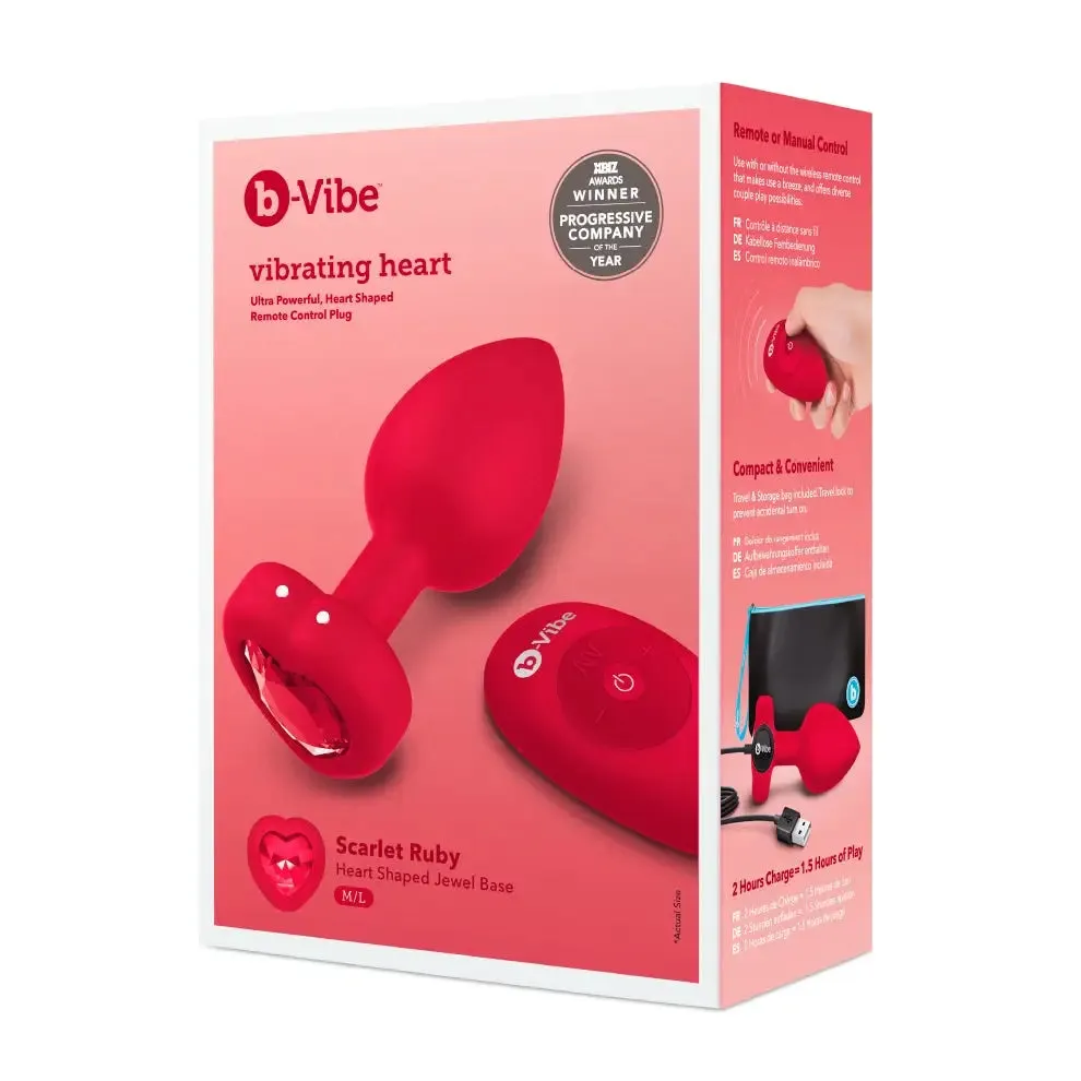 b-Vibe Vibrating Heart Plug