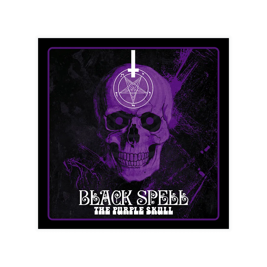 Black Spell - Purple Skull Album Cover Art Print - Unframed