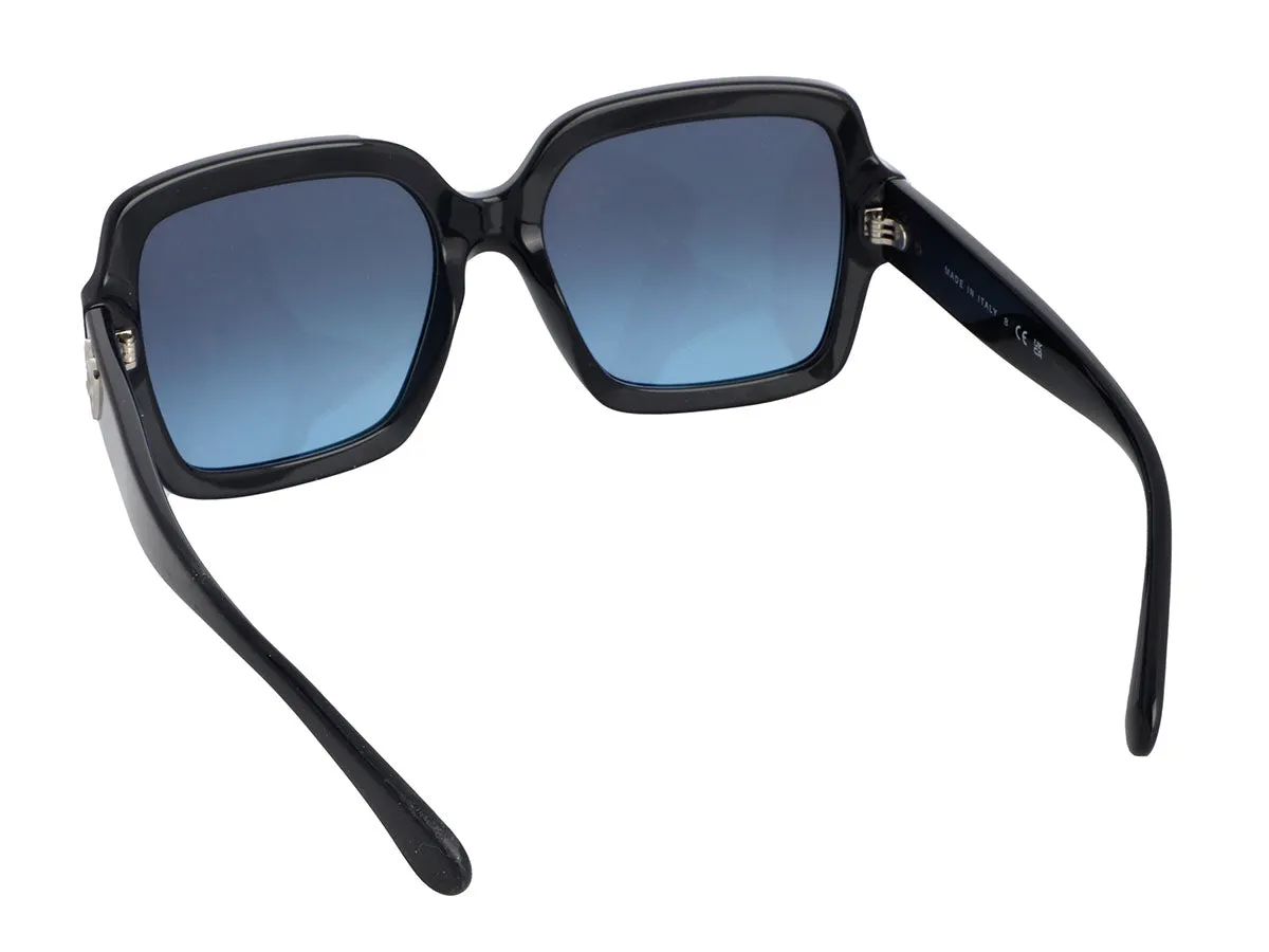 Chanel Dark Navy Heart Sunglasses