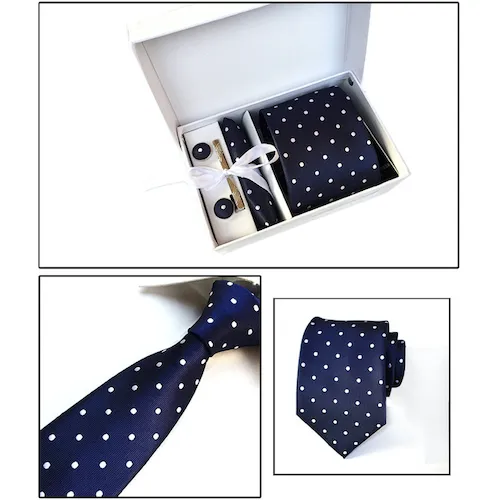 Classy Men Box - Blue Polka Dot