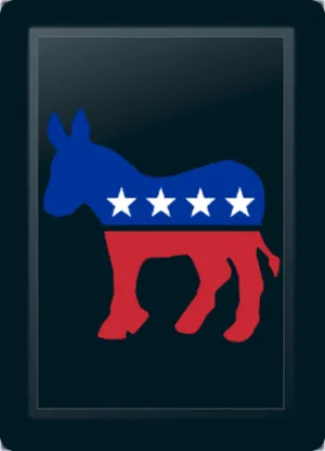 Democratic Donkey Logo Panel