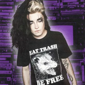 Eat Trash Be Free Slim Fit Tee