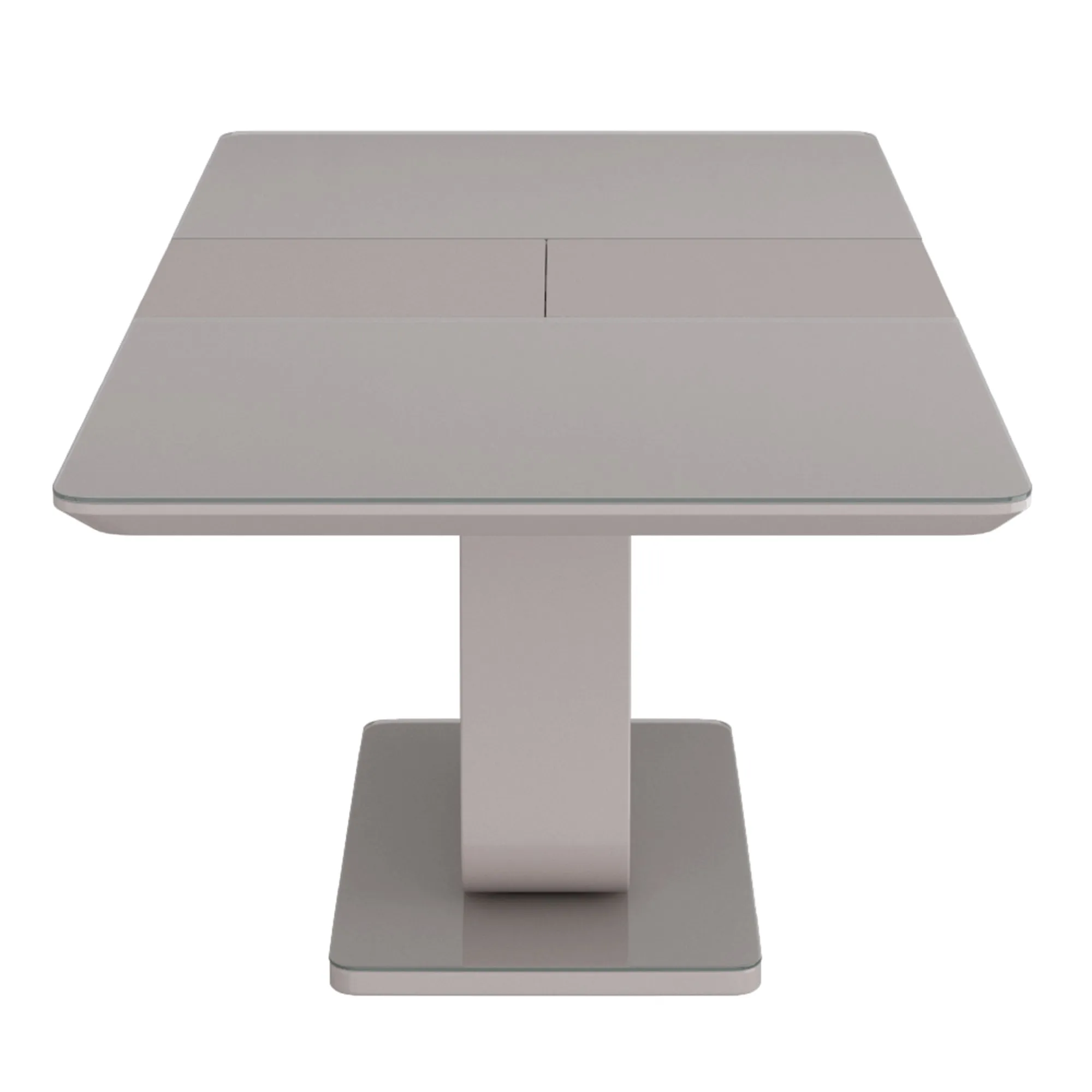 Extendable Rectangular Dining Table Corvus Grey