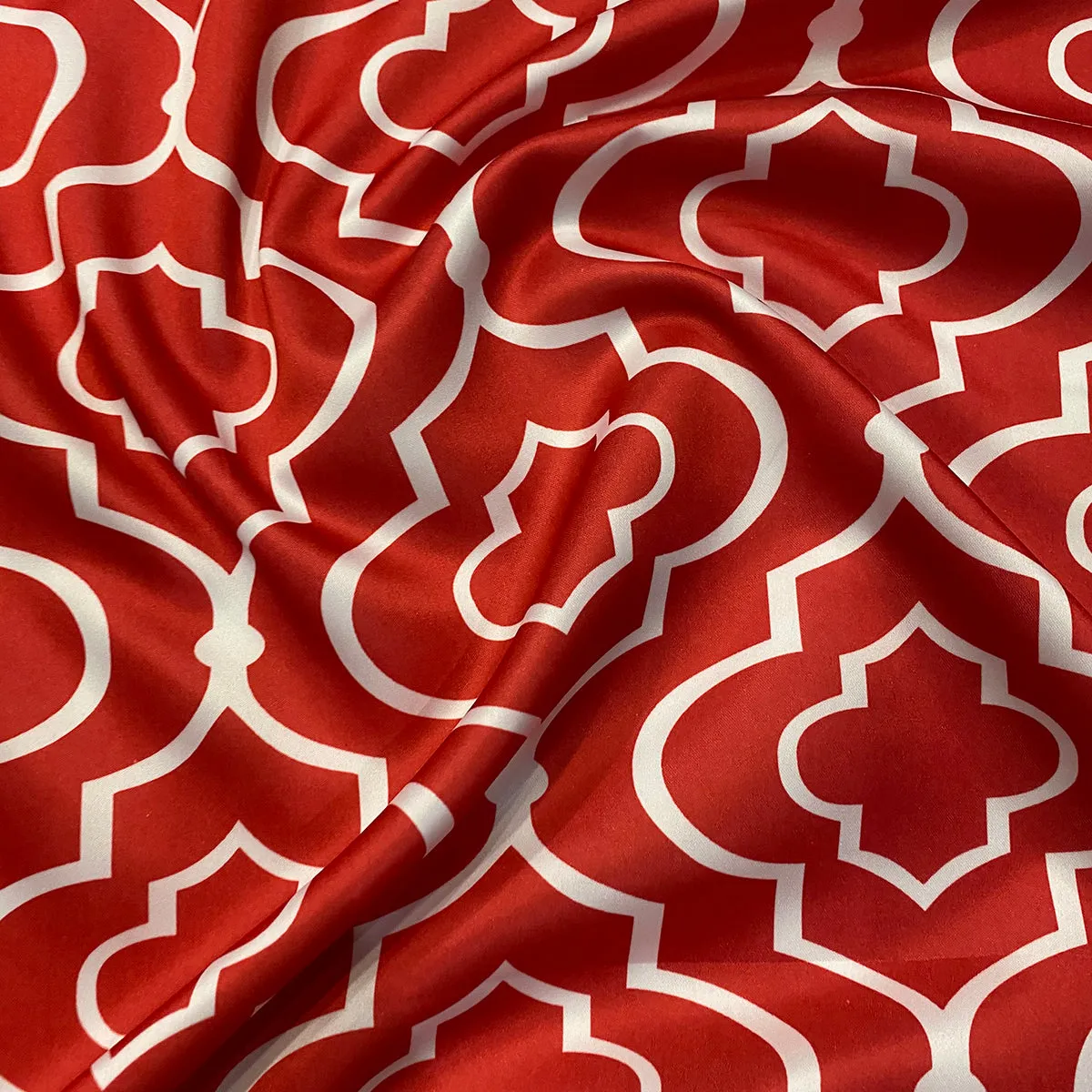 Gatsby Print (Lamour) Table Runner in Red