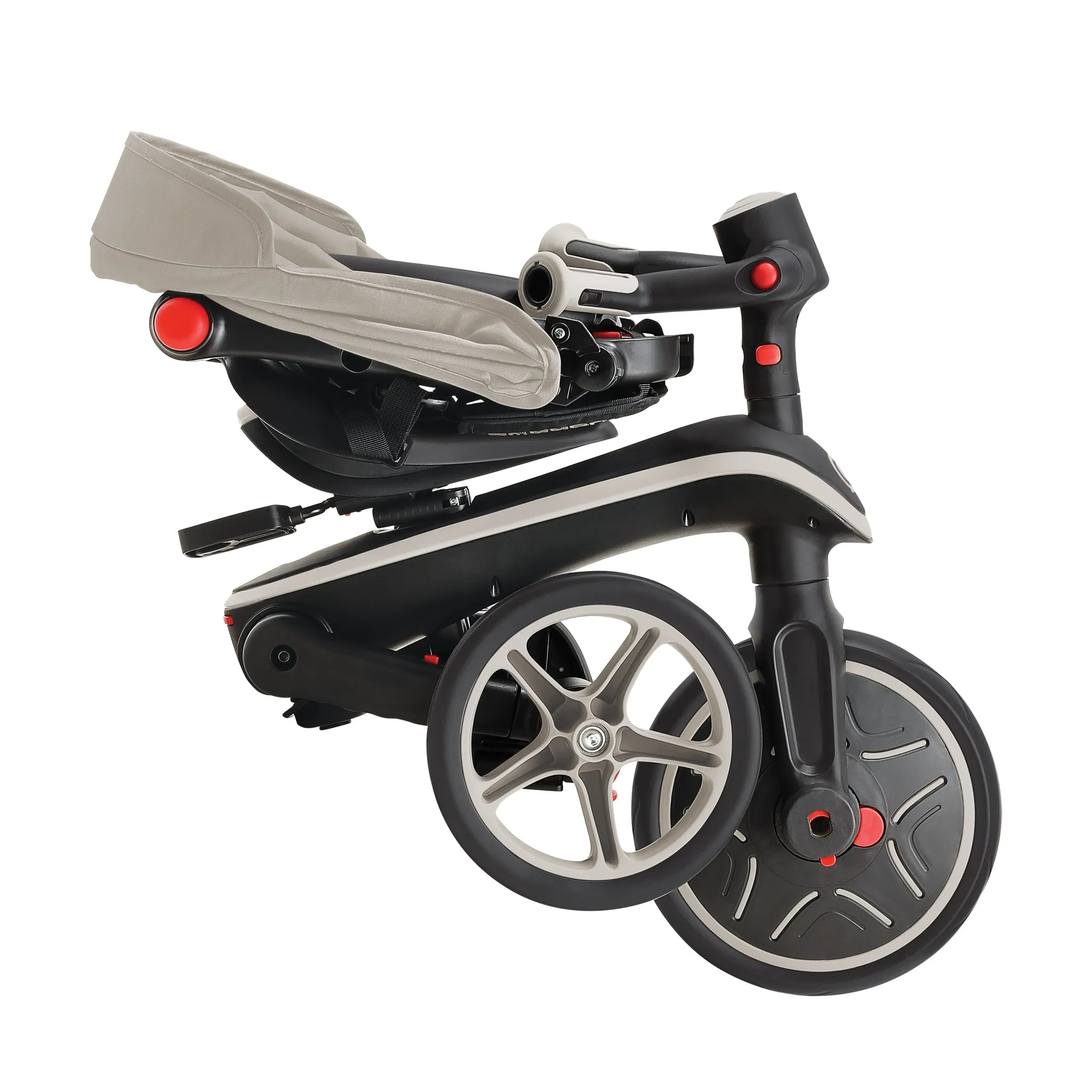 Globber Explorer Trike Foldable 4 in 1 - Taupe (10m - 5y)