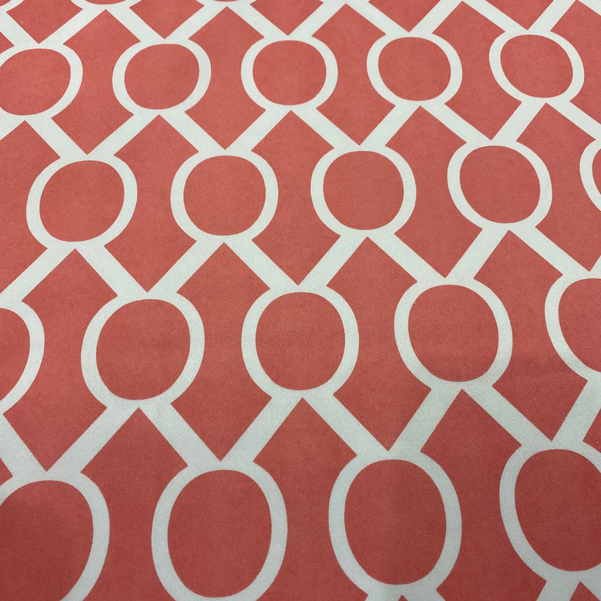 Halo Print (Lamour) Table Runner in Coral