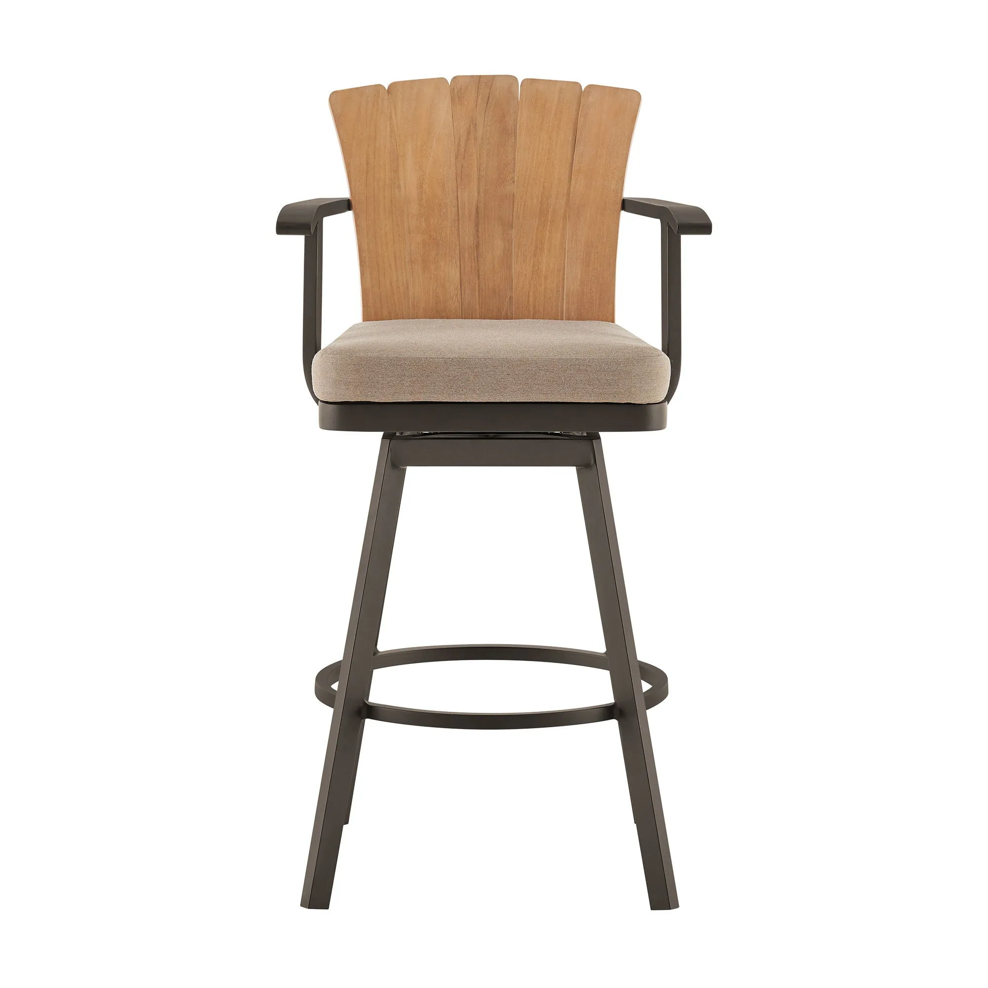 Hazel - Outdoor Patio Swivel Bar Stool