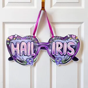 Krewe of Iris Sunglasses Door Hanger