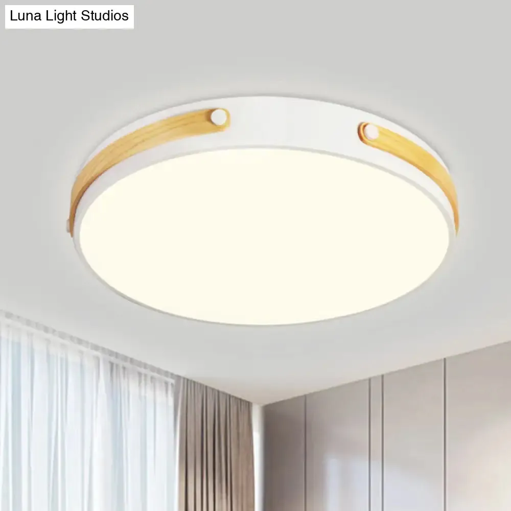 Modernist Acrylic LED Ceiling Lamp, Warm/White Light, 16"/21.5" Wide