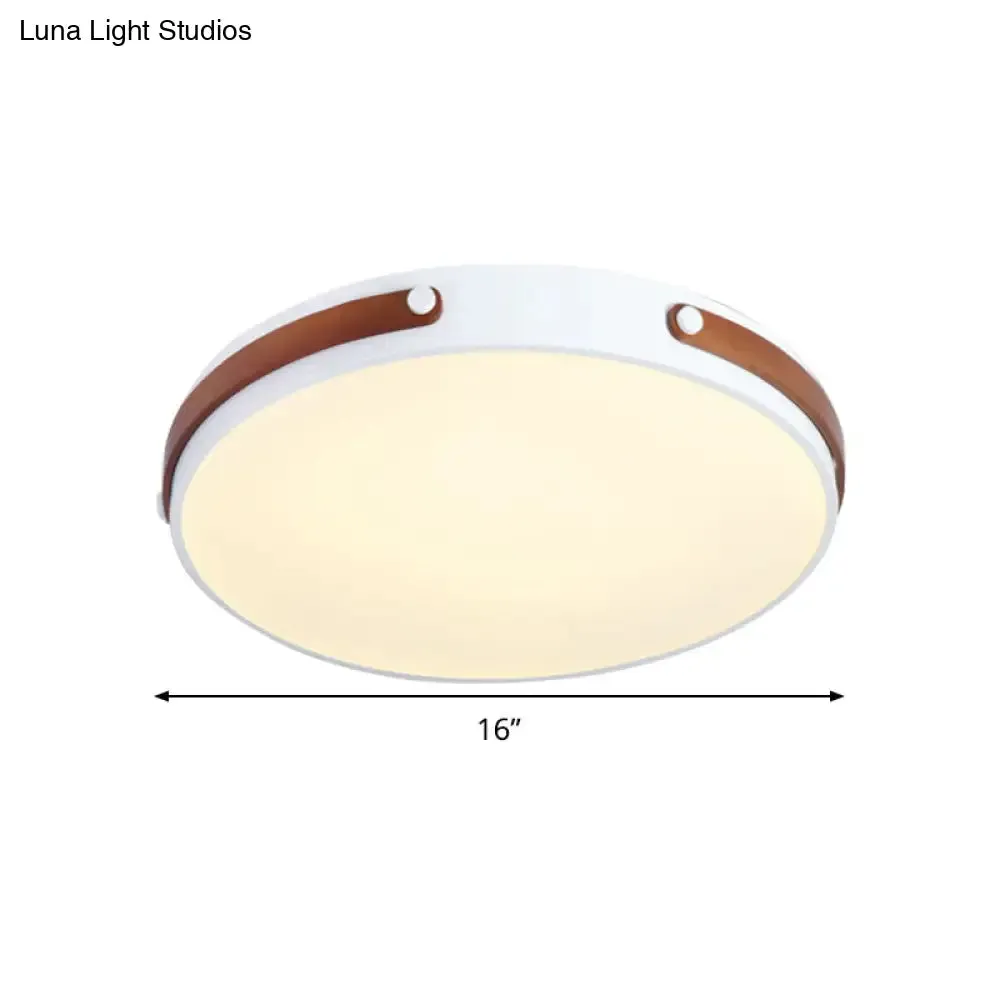 Modernist Acrylic LED Ceiling Lamp, Warm/White Light, 16"/21.5" Wide