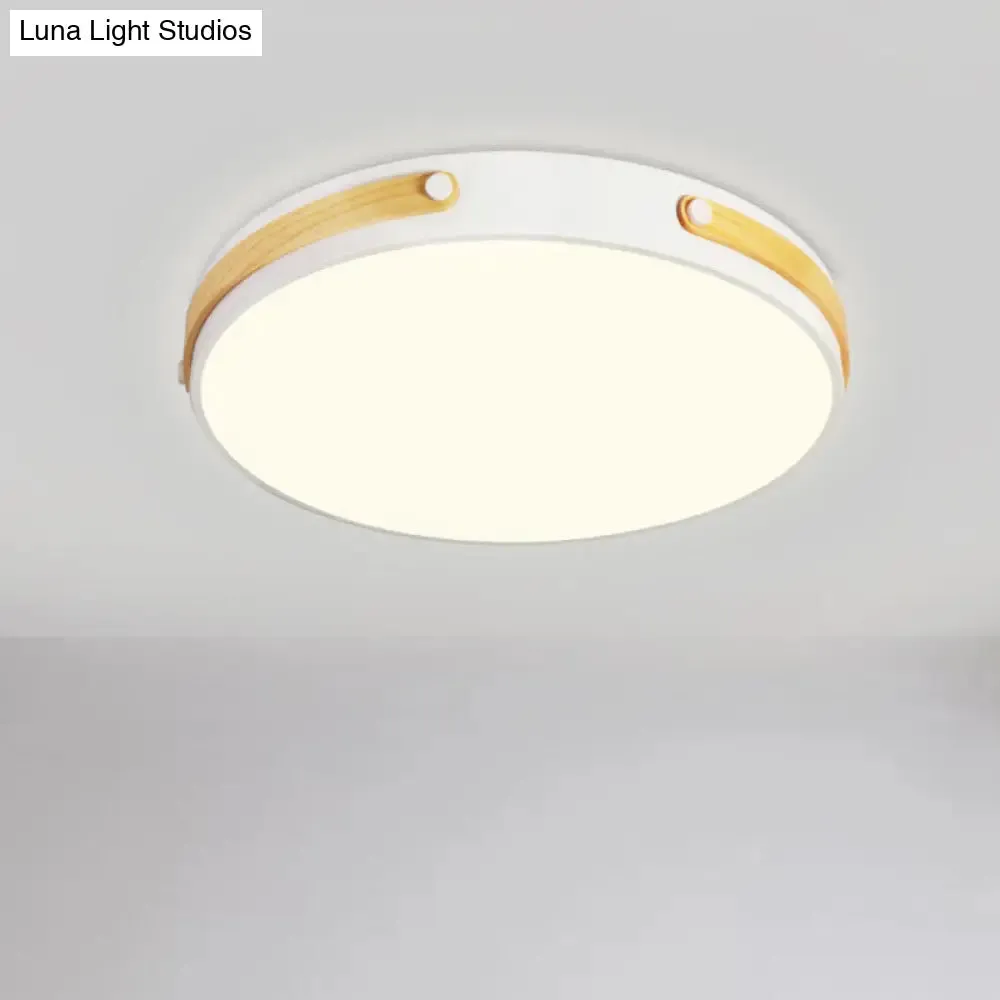 Modernist Acrylic LED Ceiling Lamp, Warm/White Light, 16"/21.5" Wide