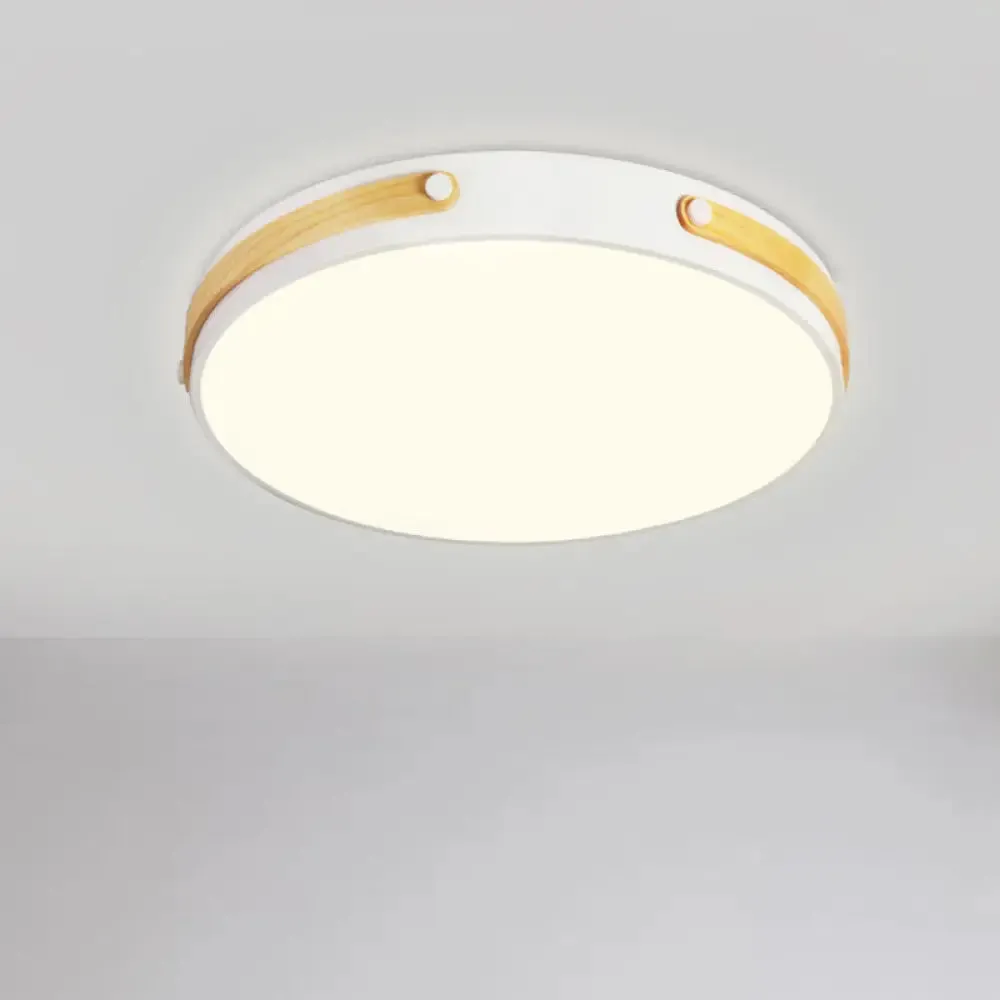 Modernist Acrylic LED Ceiling Lamp, Warm/White Light, 16"/21.5" Wide