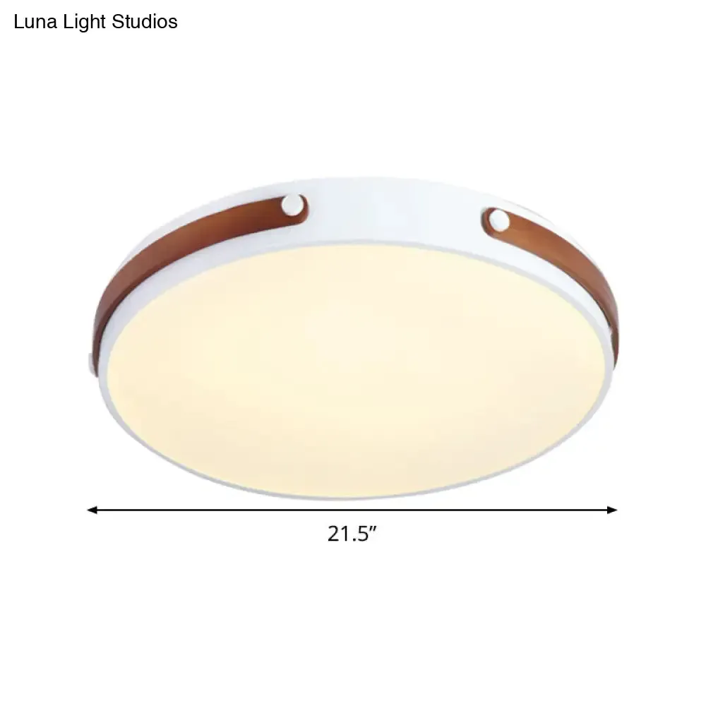 Modernist Acrylic LED Ceiling Lamp, Warm/White Light, 16"/21.5" Wide