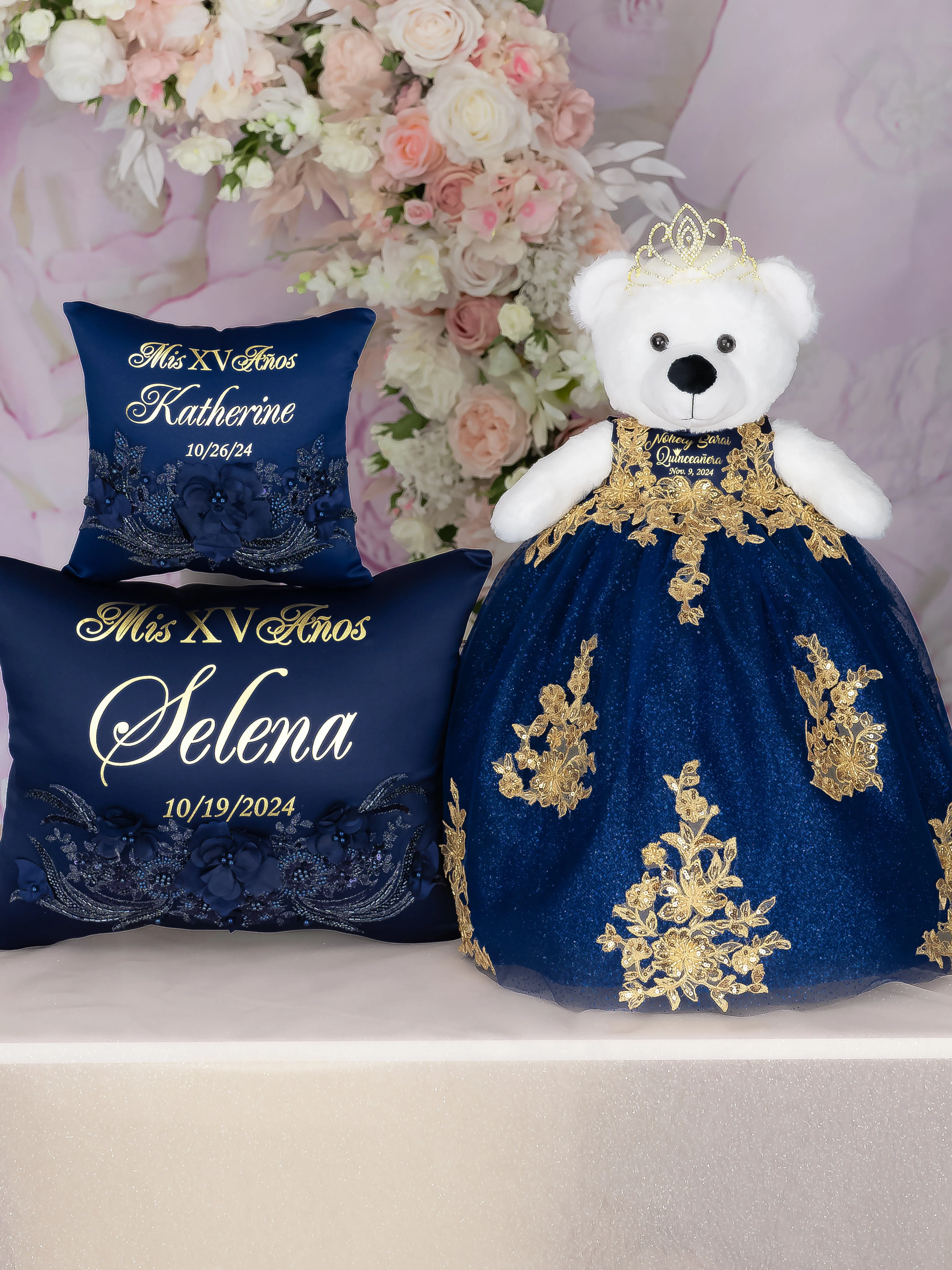 Navy Blue el Ultimo Oso de Peluche for quinceanera