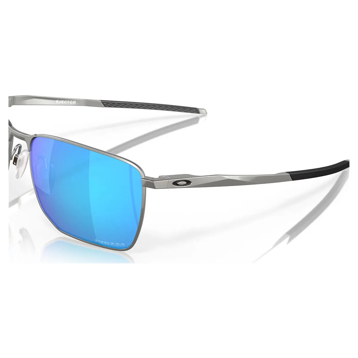 Oakley Ejector Sunglasses - Satin Chrome/Prizm Sapphire