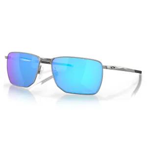 Oakley Ejector Sunglasses - Satin Chrome/Prizm Sapphire