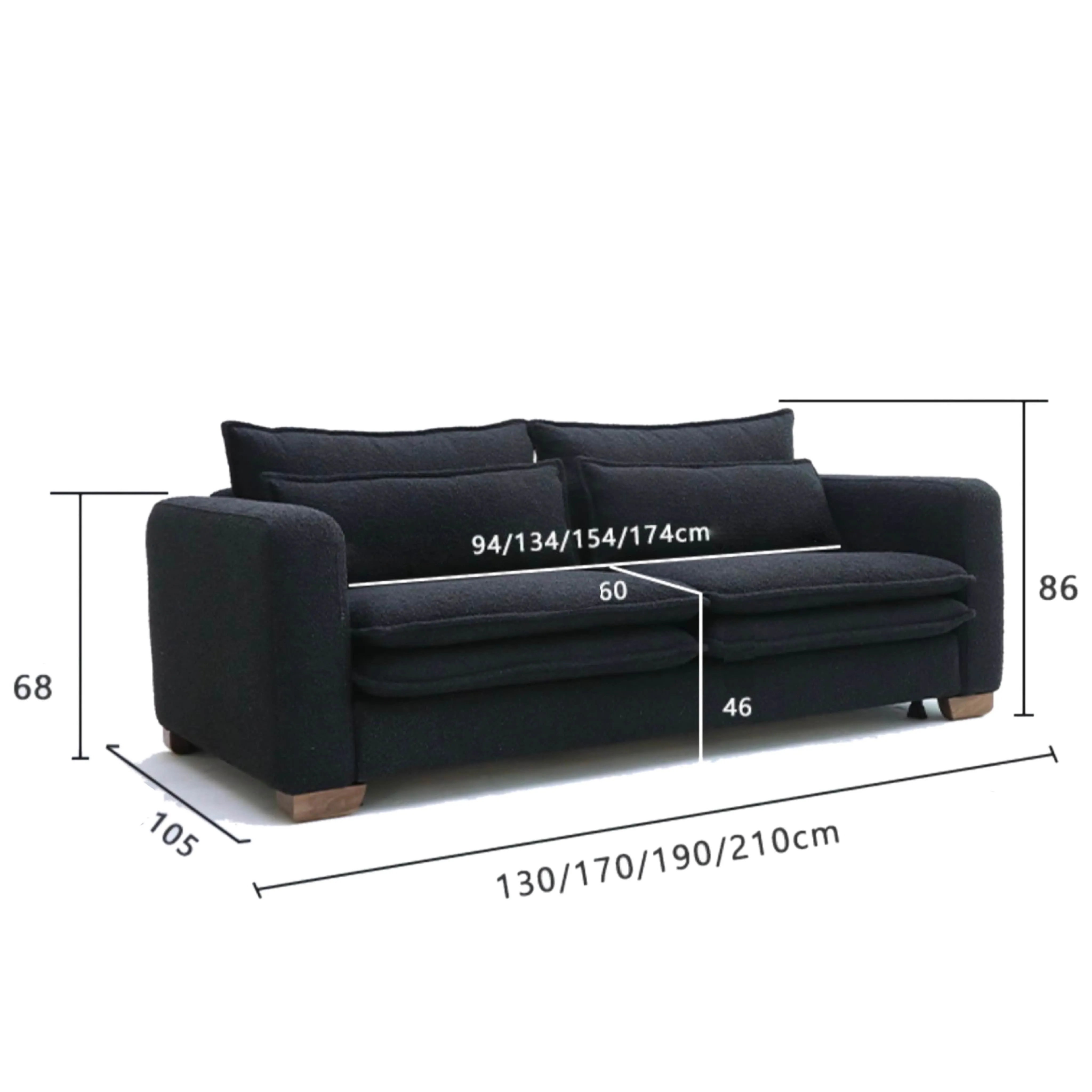 Rae Boucle Foldable Sofa Bed