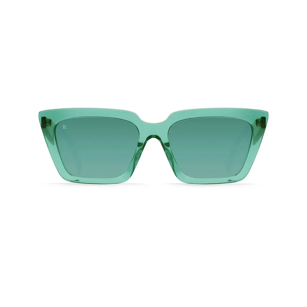 RAEN Women's Keera Sunglasses - Marina/Teal Gradient Mirror