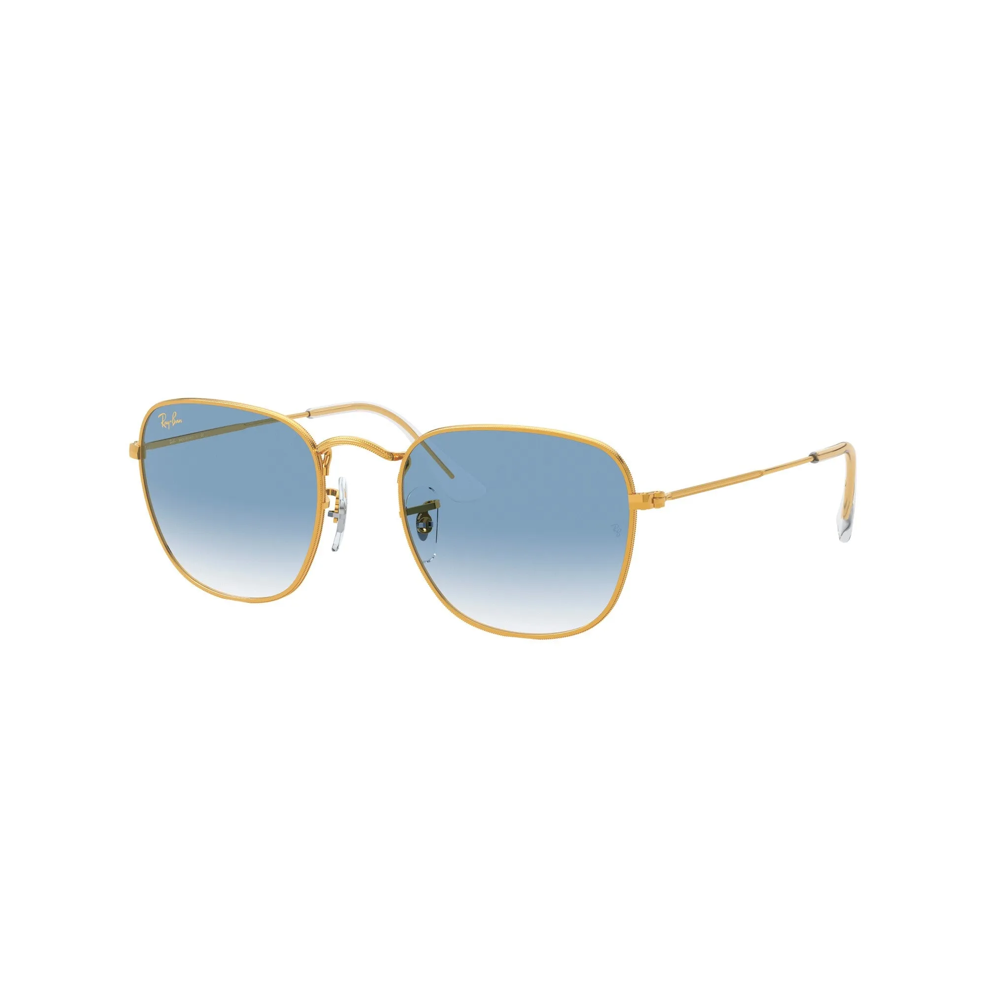 Ray Ban Gold Sunglasses with Blue Gradient Lenses-RB_3857_91963F_51mm