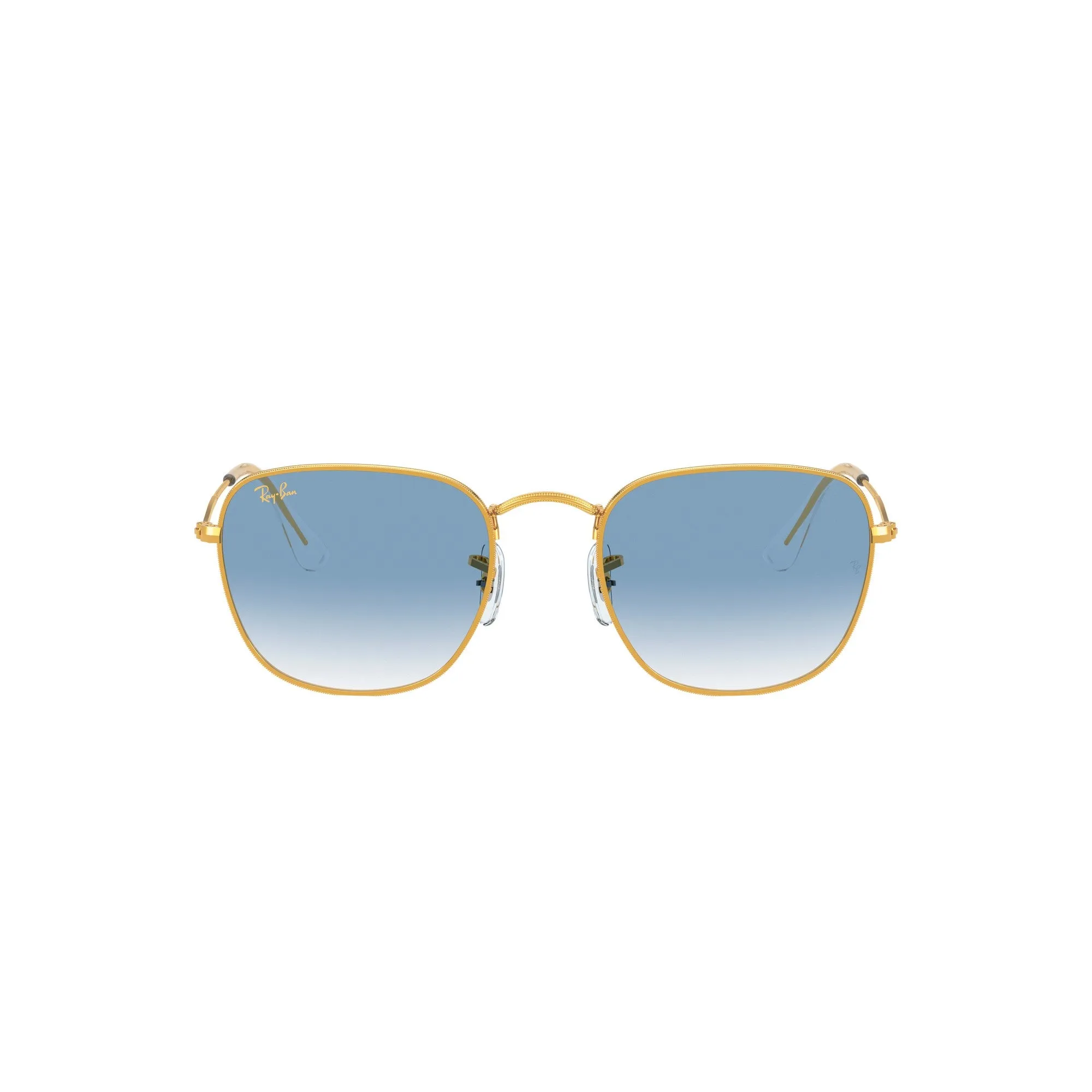 Ray Ban Gold Sunglasses with Blue Gradient Lenses-RB_3857_91963F_51mm