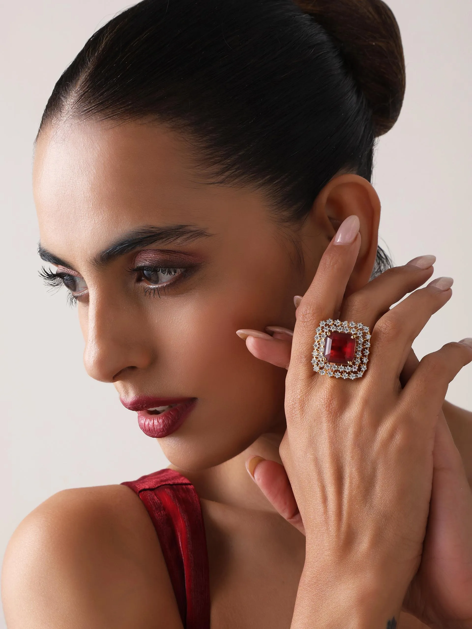 Red Diamond Ring