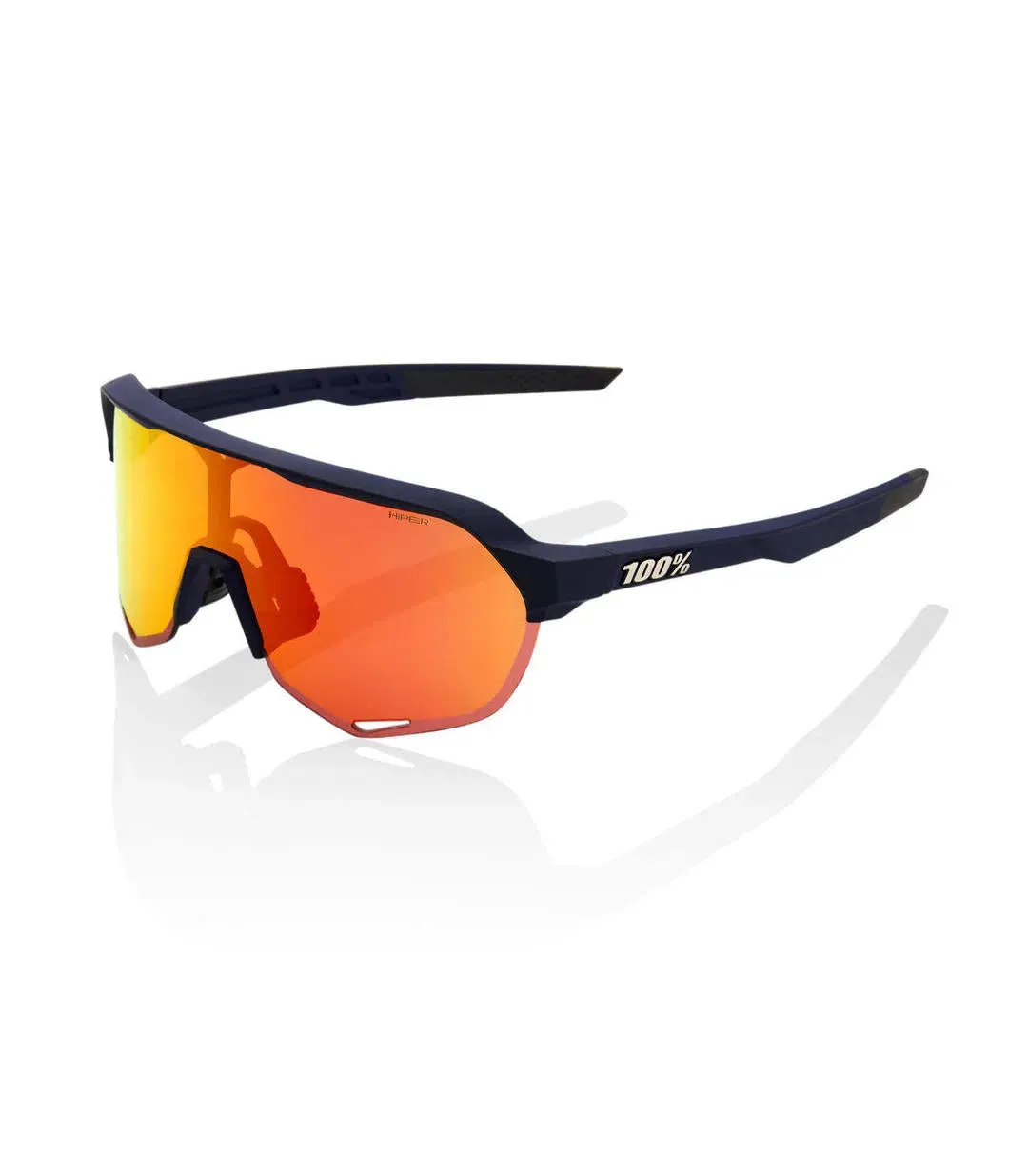 RIDE 100% Eyewear S2  Soft Tact Flume - Hiper Red Multilayer Mirror  Lens