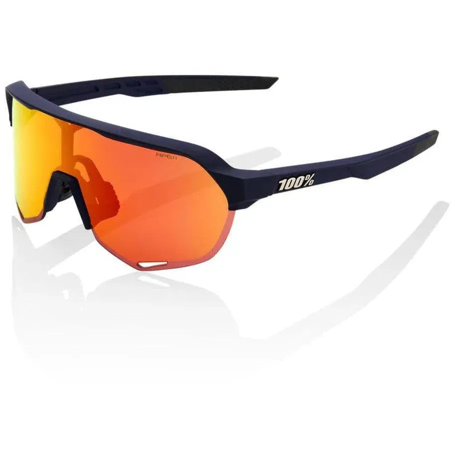 RIDE 100% Eyewear S2  Soft Tact Flume - Hiper Red Multilayer Mirror  Lens