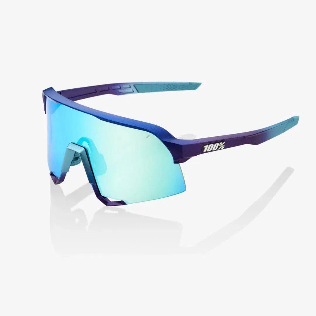 RIDE 100% Eyewear S3 - Matte Metallic Into the Fade Blue Topaz Multilayer Mirror Lens