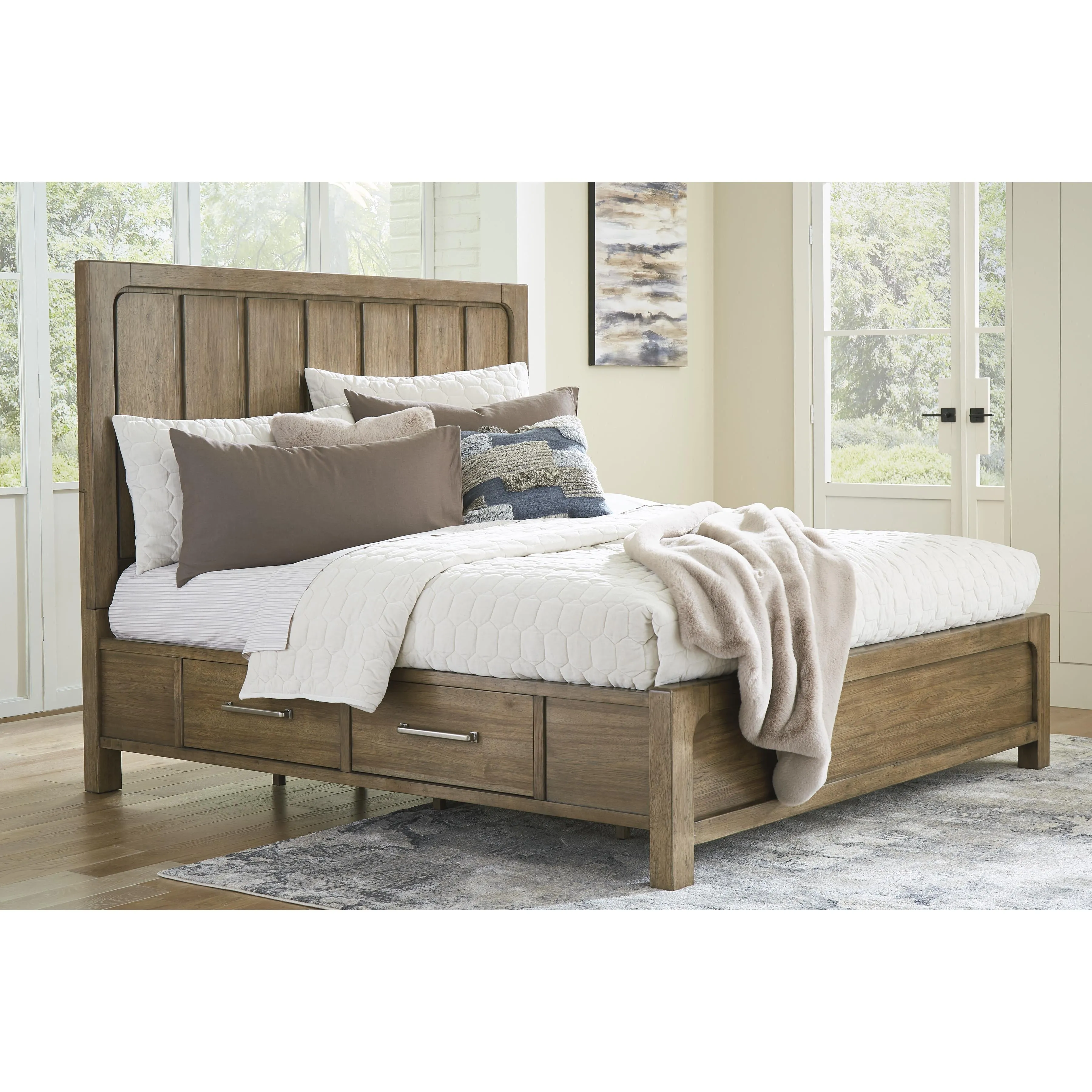 Signature Design by Ashley Cabalynn King Panel Bed with Storage B974-58/B974-56/B974-97S/B974-50