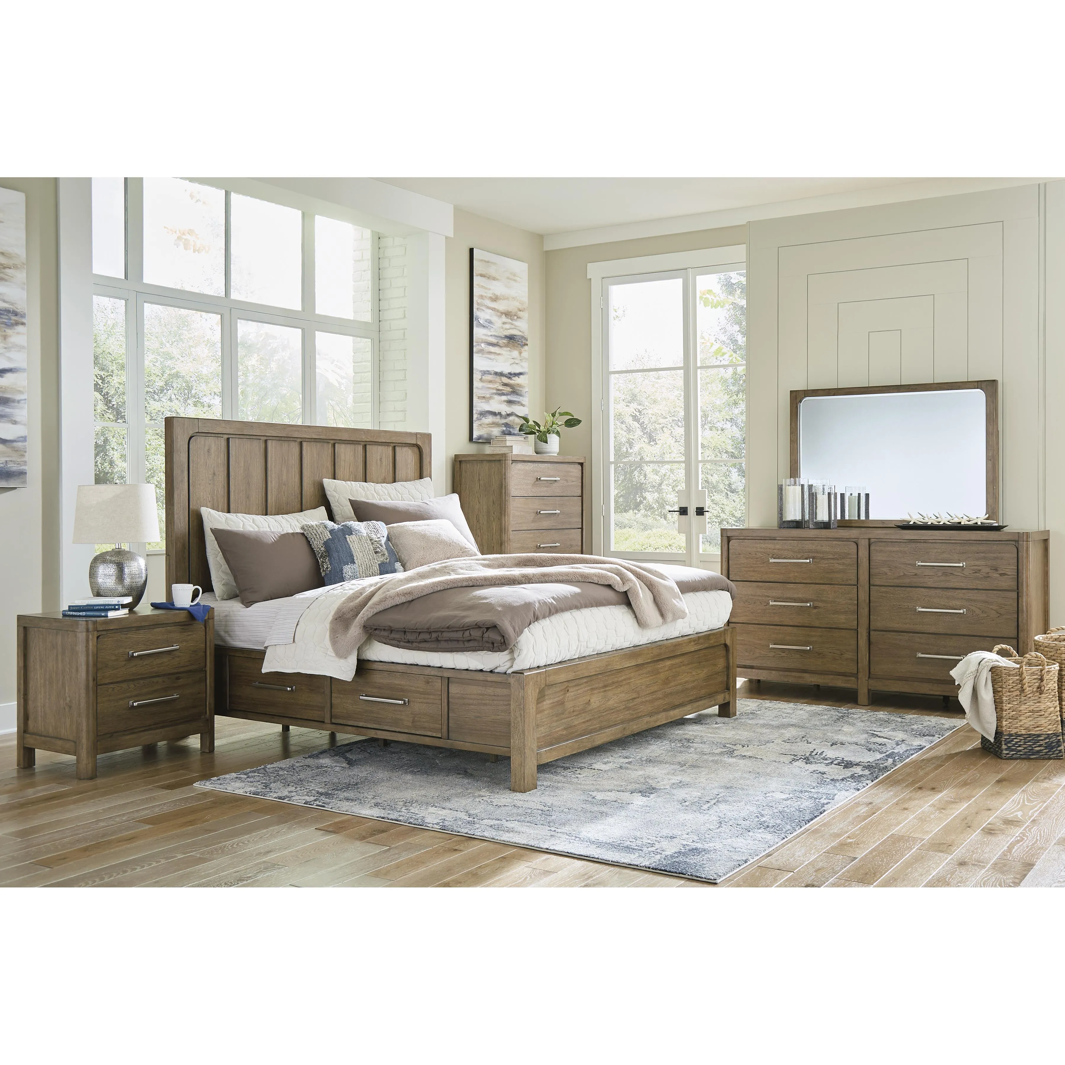 Signature Design by Ashley Cabalynn King Panel Bed with Storage B974-58/B974-56/B974-97S/B974-50