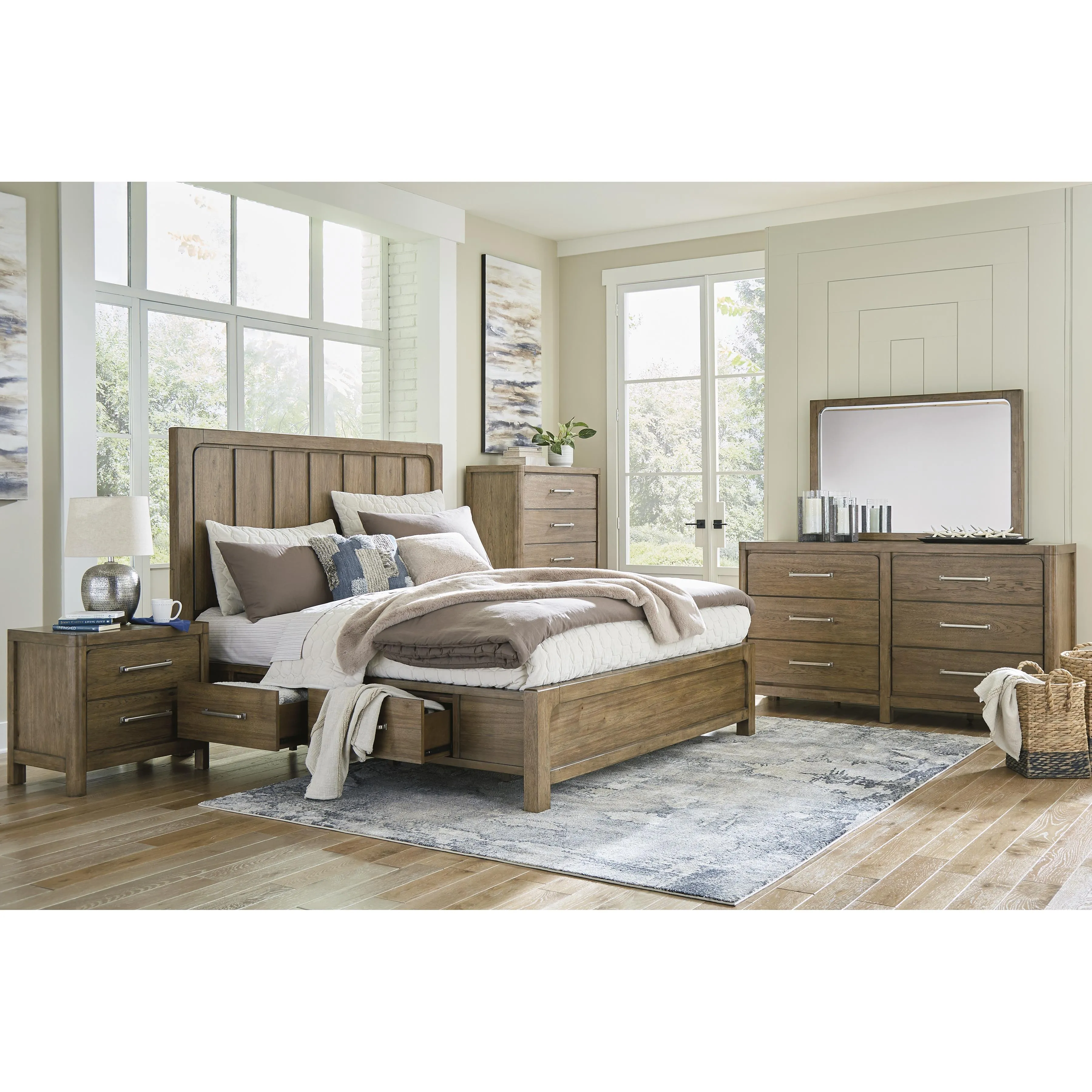 Signature Design by Ashley Cabalynn King Panel Bed with Storage B974-58/B974-56/B974-97S/B974-50