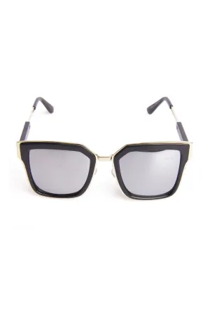 Square Gold Trim Sunglasses