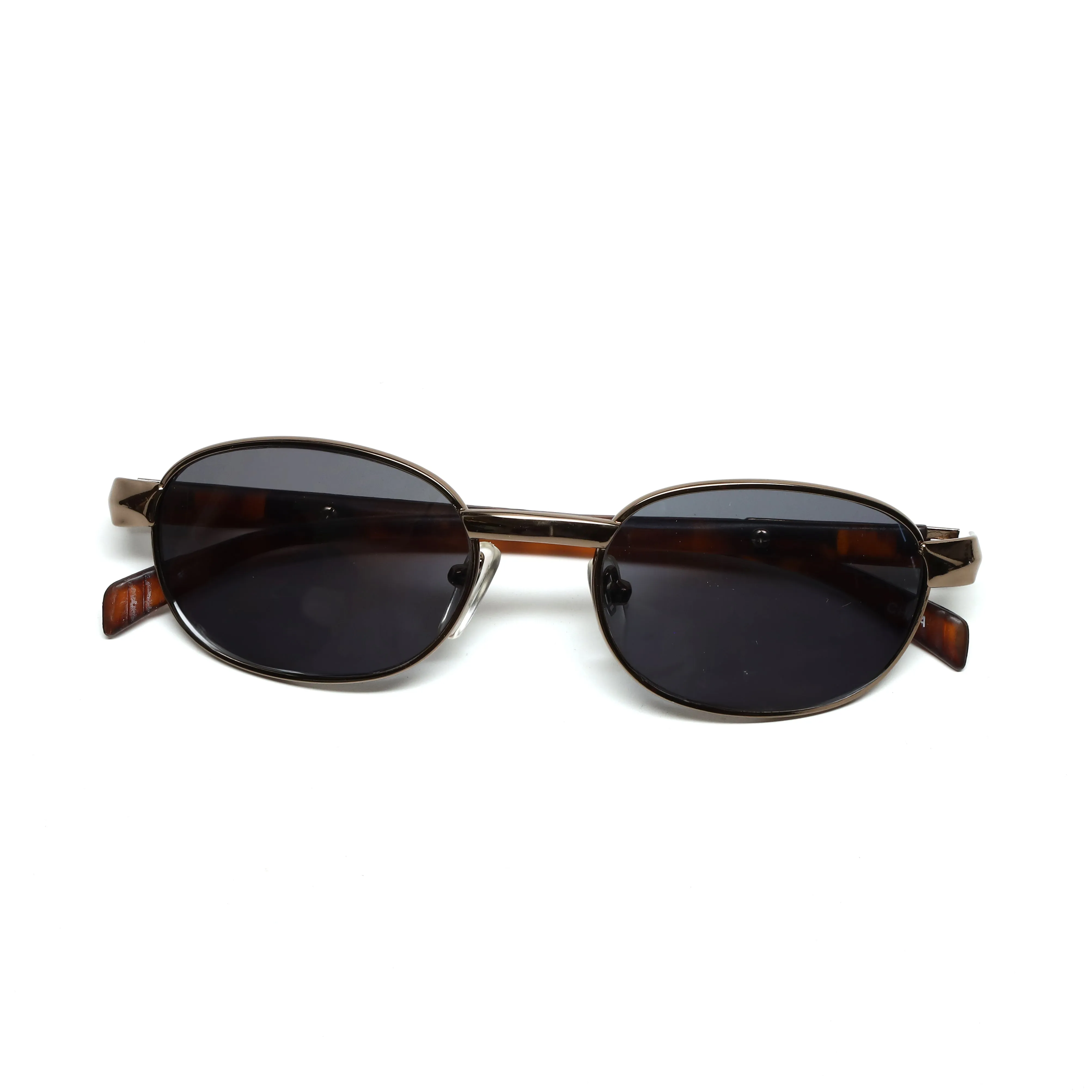 //Style 110// True Vintage 1990s Wire Metal Frame Sunglasses - Bronze