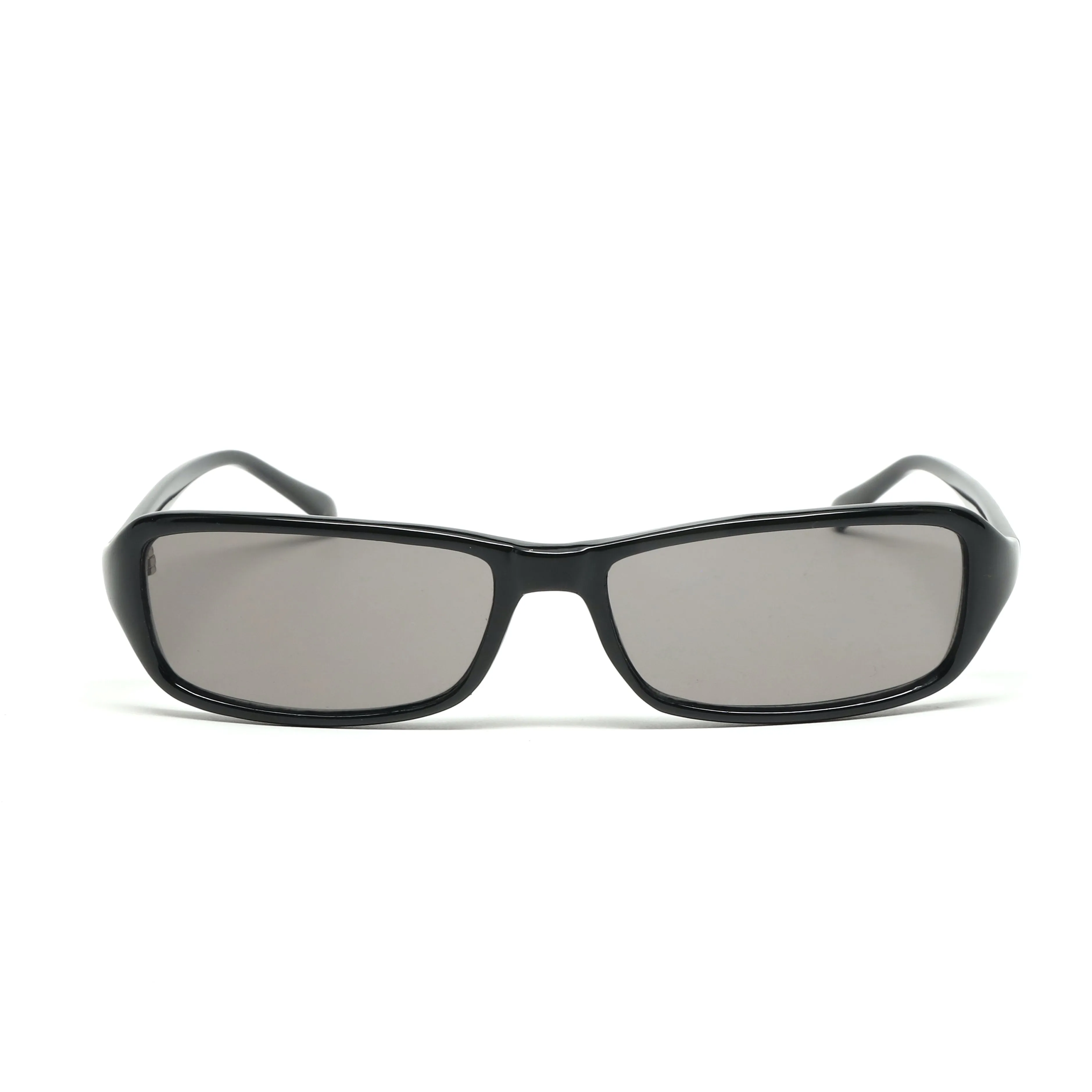 //Style 21// Deluxe Vintage 90s Rectangle Frame Sunglasses - Black