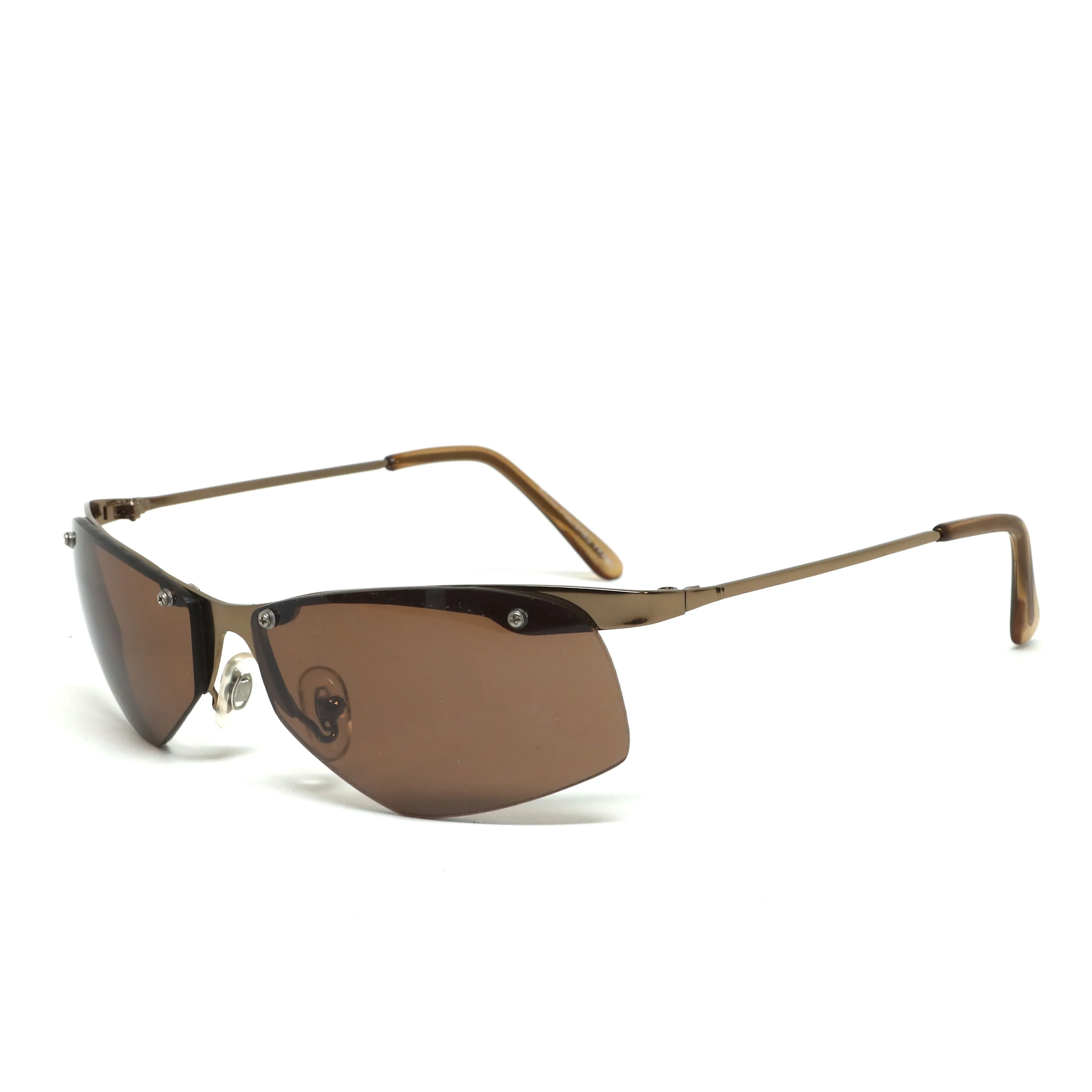 //Style 339// X-Static 2001 Thin Wraparound Sunglasses - Brown