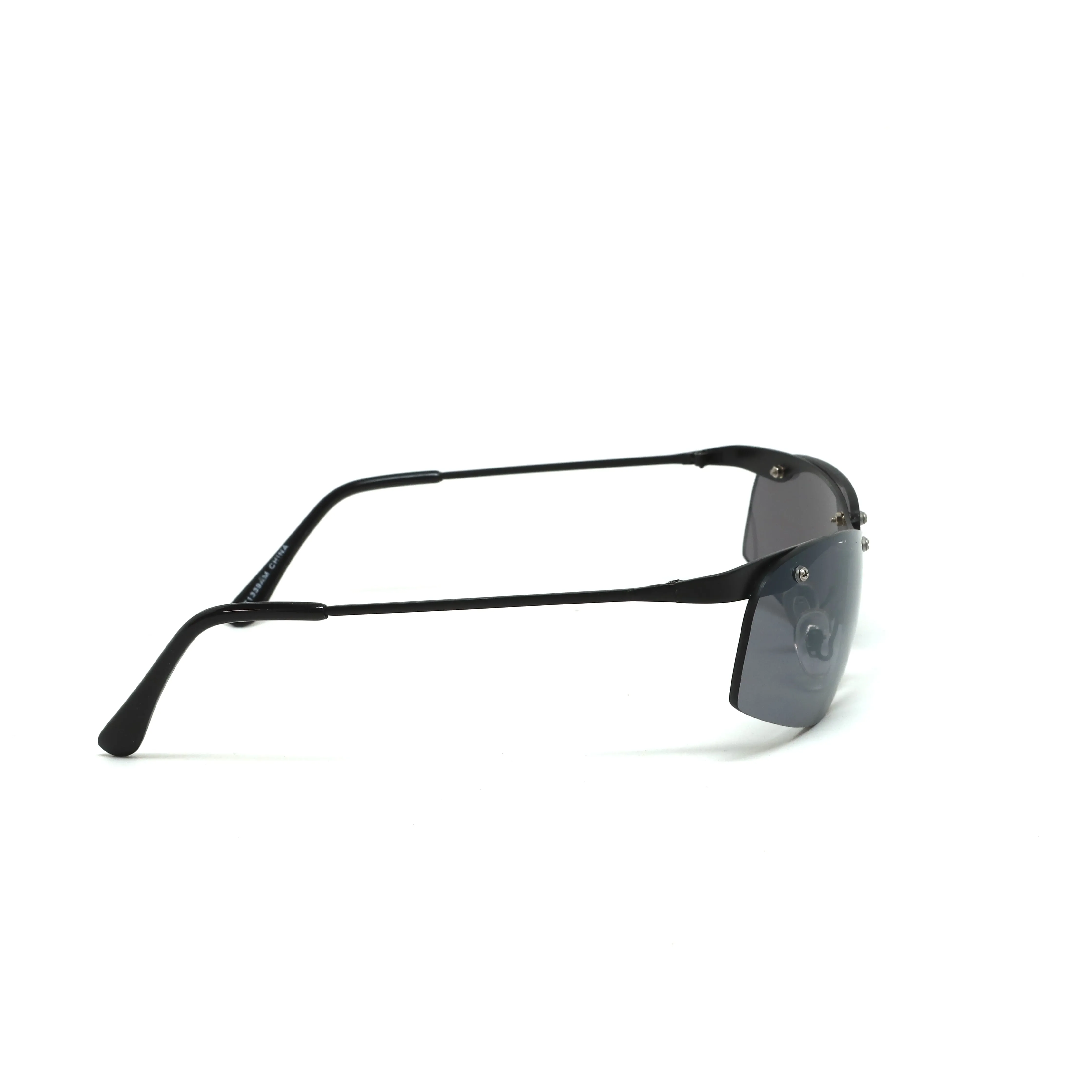 //Style 339 // X-Static 2001 Thin Wraparound Sunglasses - Dark