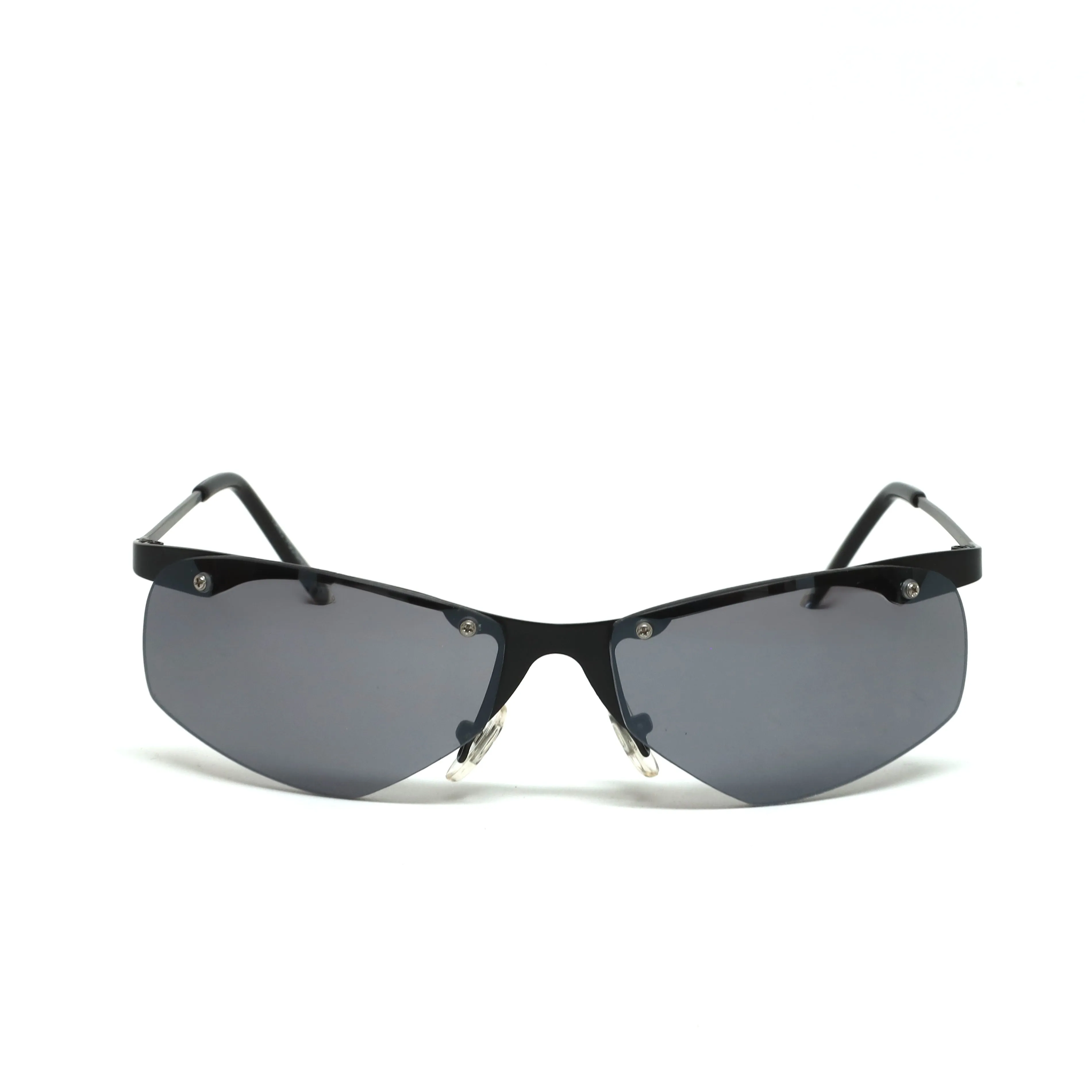 //Style 339 // X-Static 2001 Thin Wraparound Sunglasses - Dark