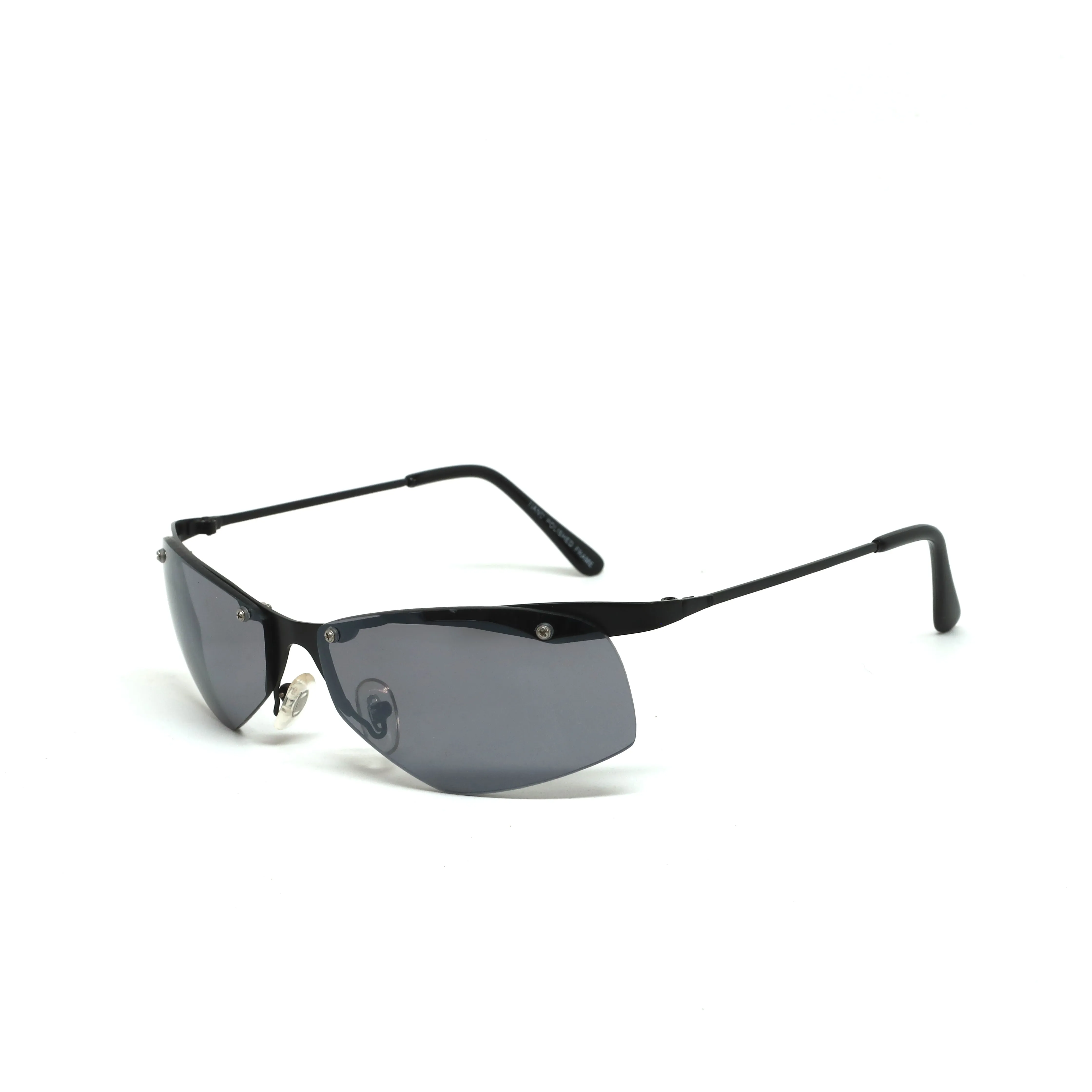 //Style 339 // X-Static 2001 Thin Wraparound Sunglasses - Dark