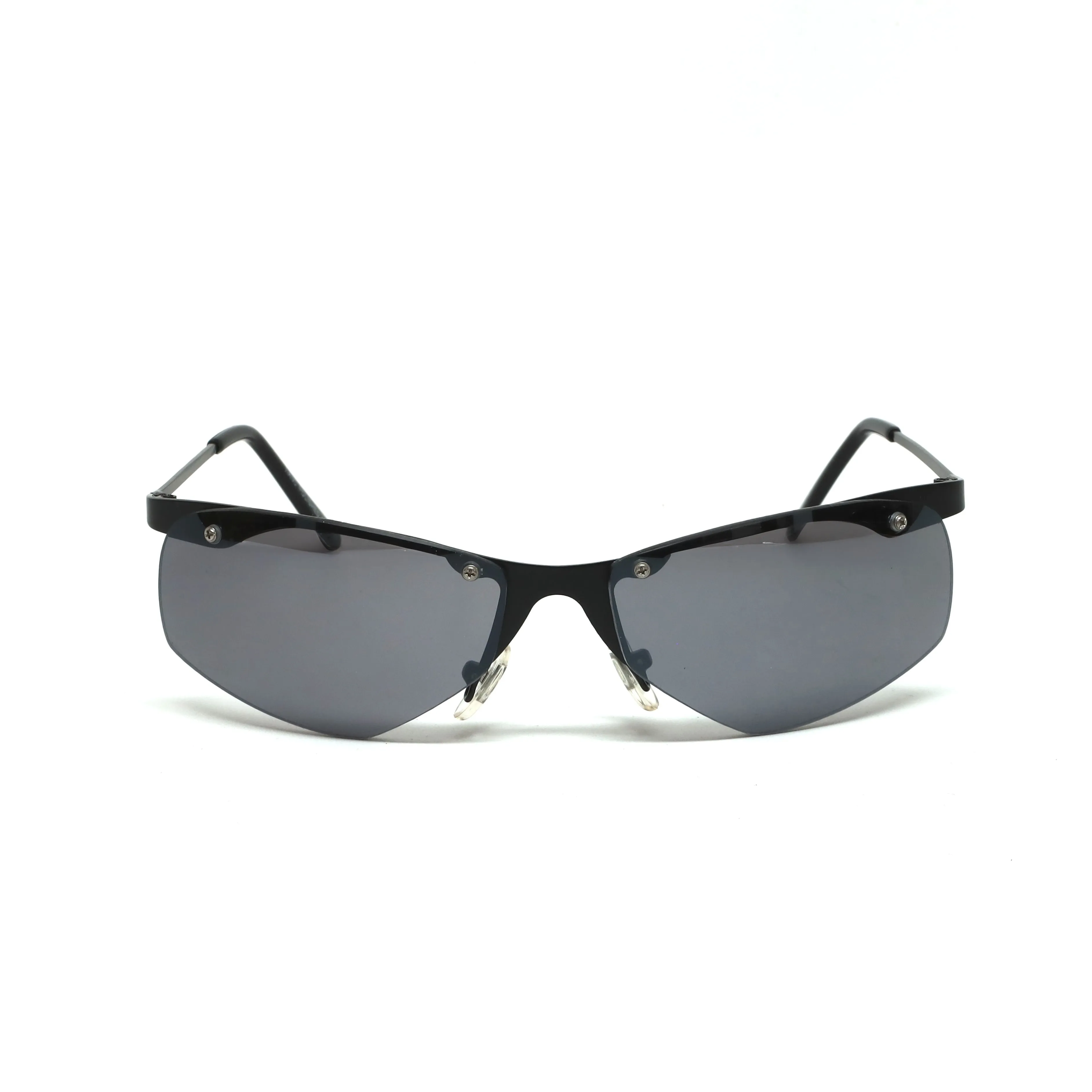 //Style 339 // X-Static 2001 Thin Wraparound Sunglasses - Dark