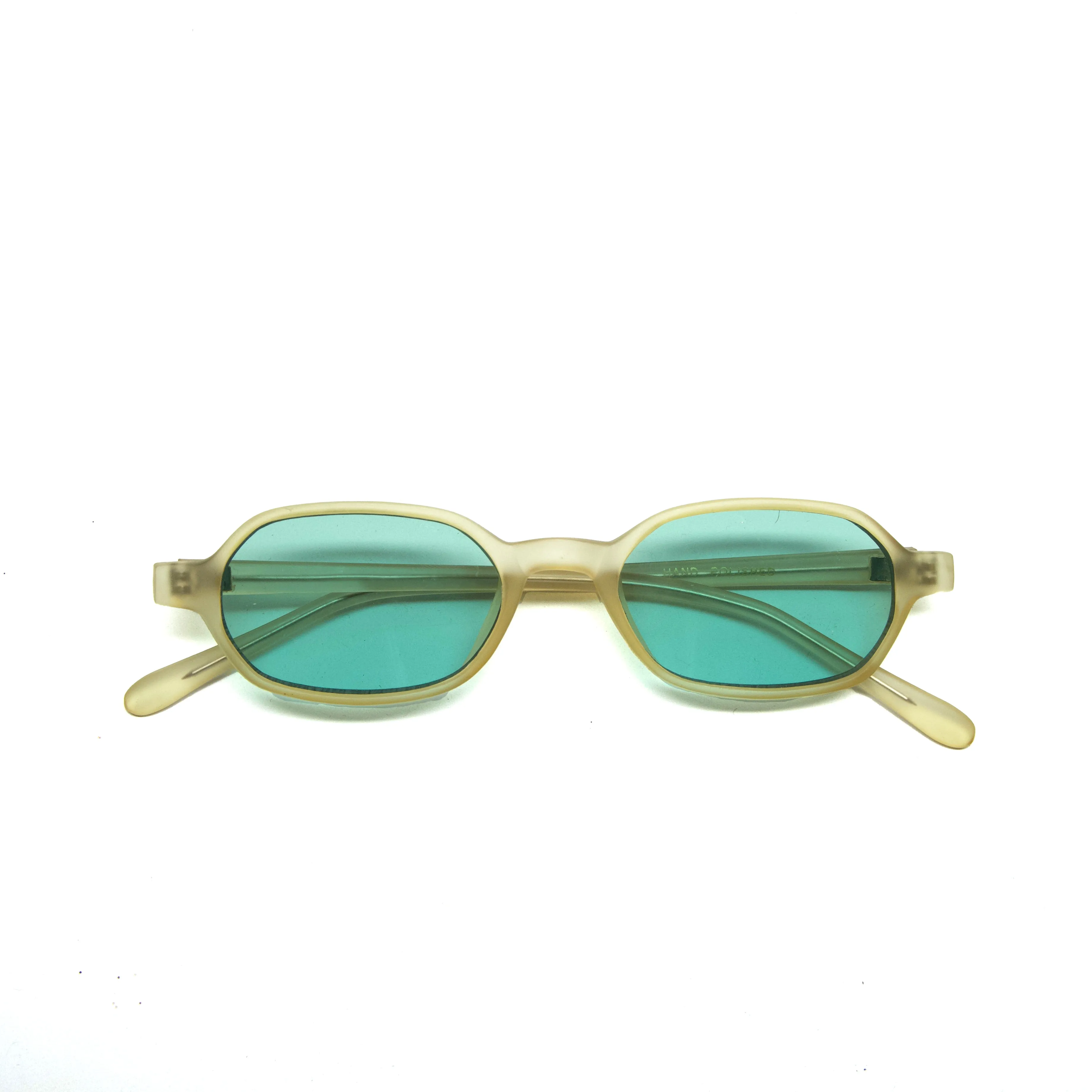 //Style 4699// Deluxe Vintage 90s Rectangle Deadstock Sunglasses - Green