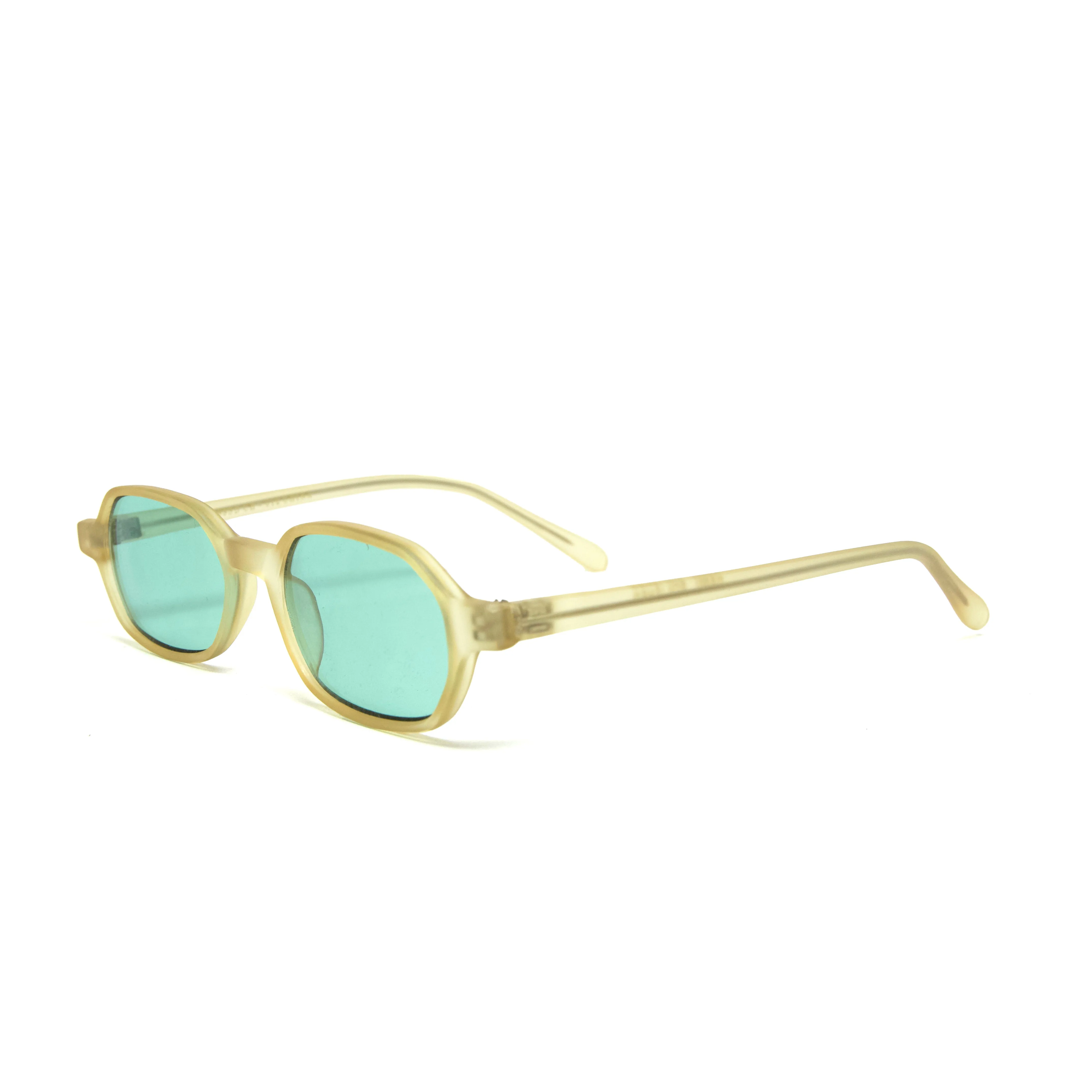 //Style 4699// Deluxe Vintage 90s Rectangle Deadstock Sunglasses - Green