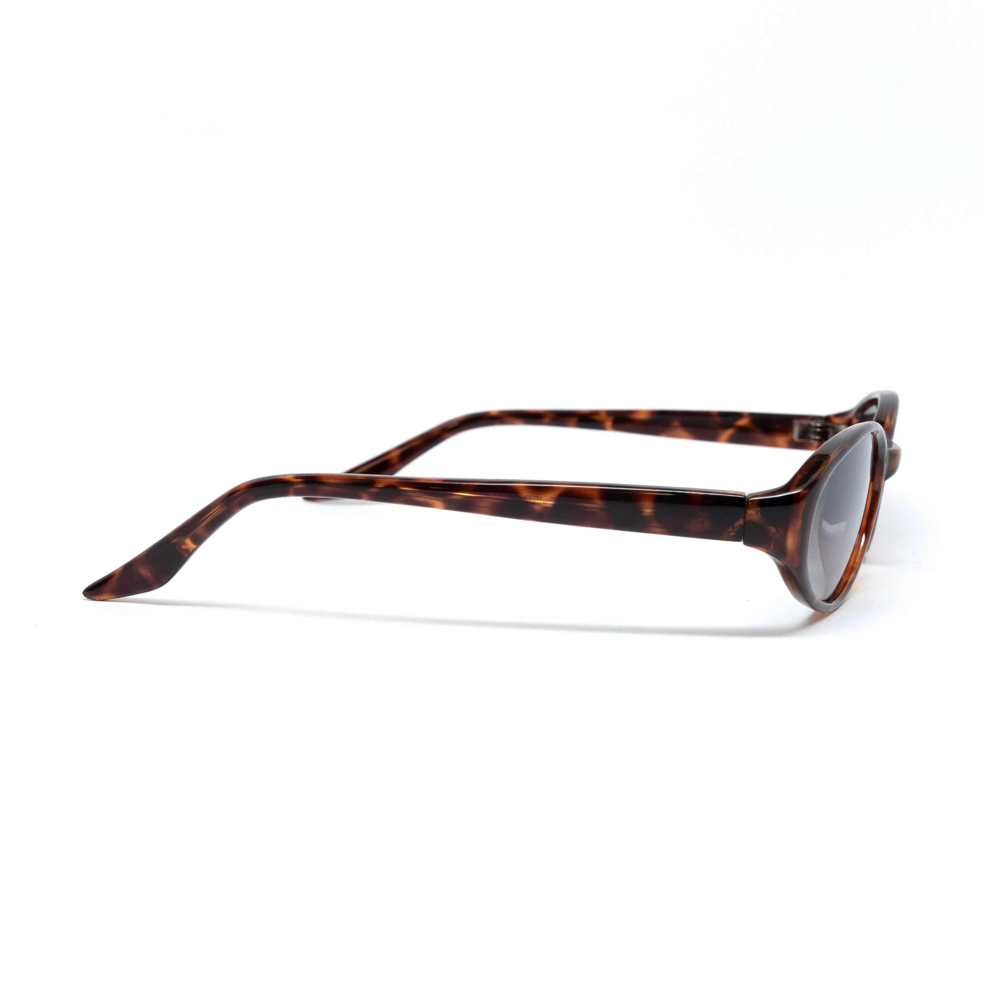 //Style 63// Vintage 1990s Chic Standard Oval Frame Sunglasses - Brown