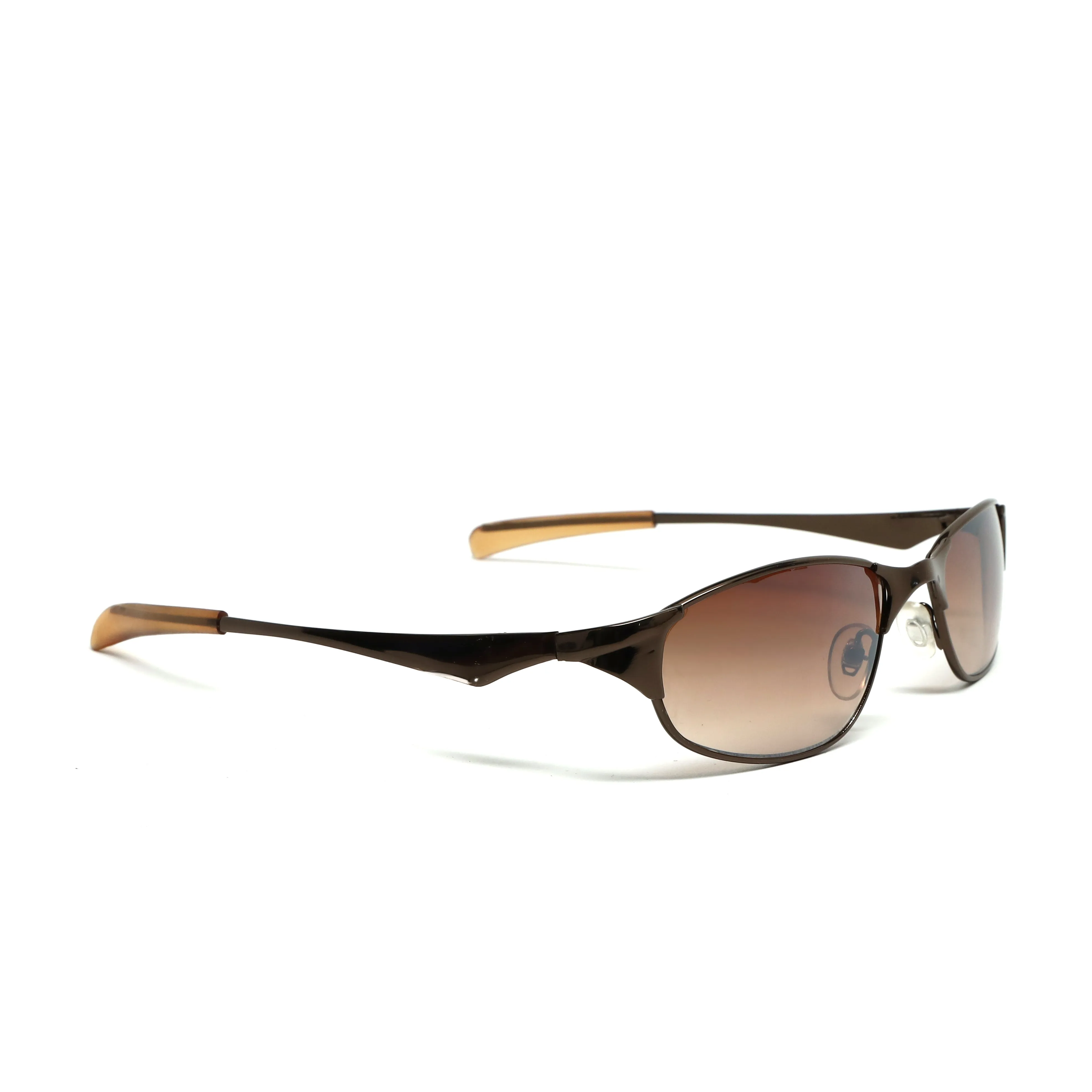 //Style 948// Vintage Small Size 90s Matrix Style Sunglasses - Bronze