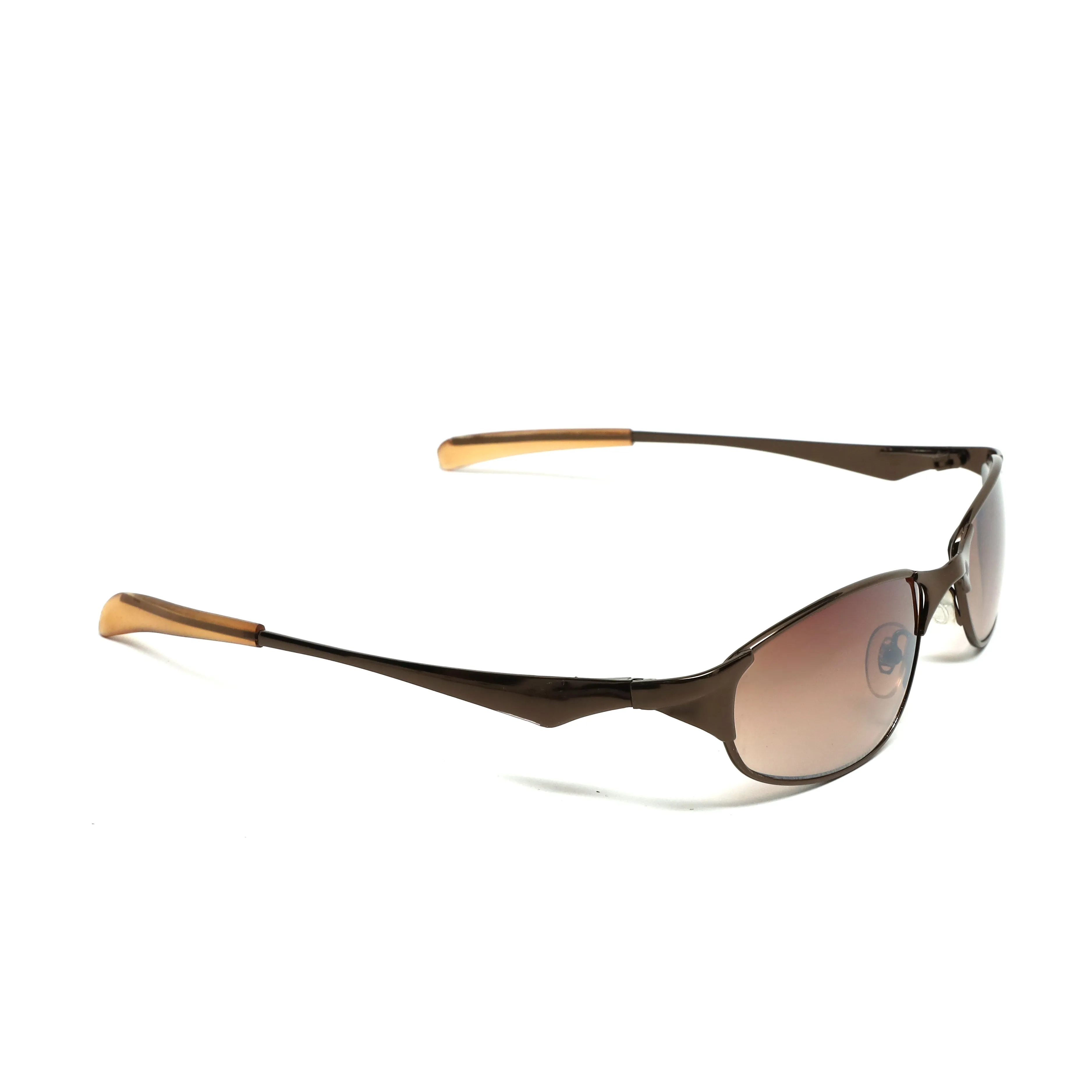 //Style 948// Vintage Small Size 90s Matrix Style Sunglasses - Bronze