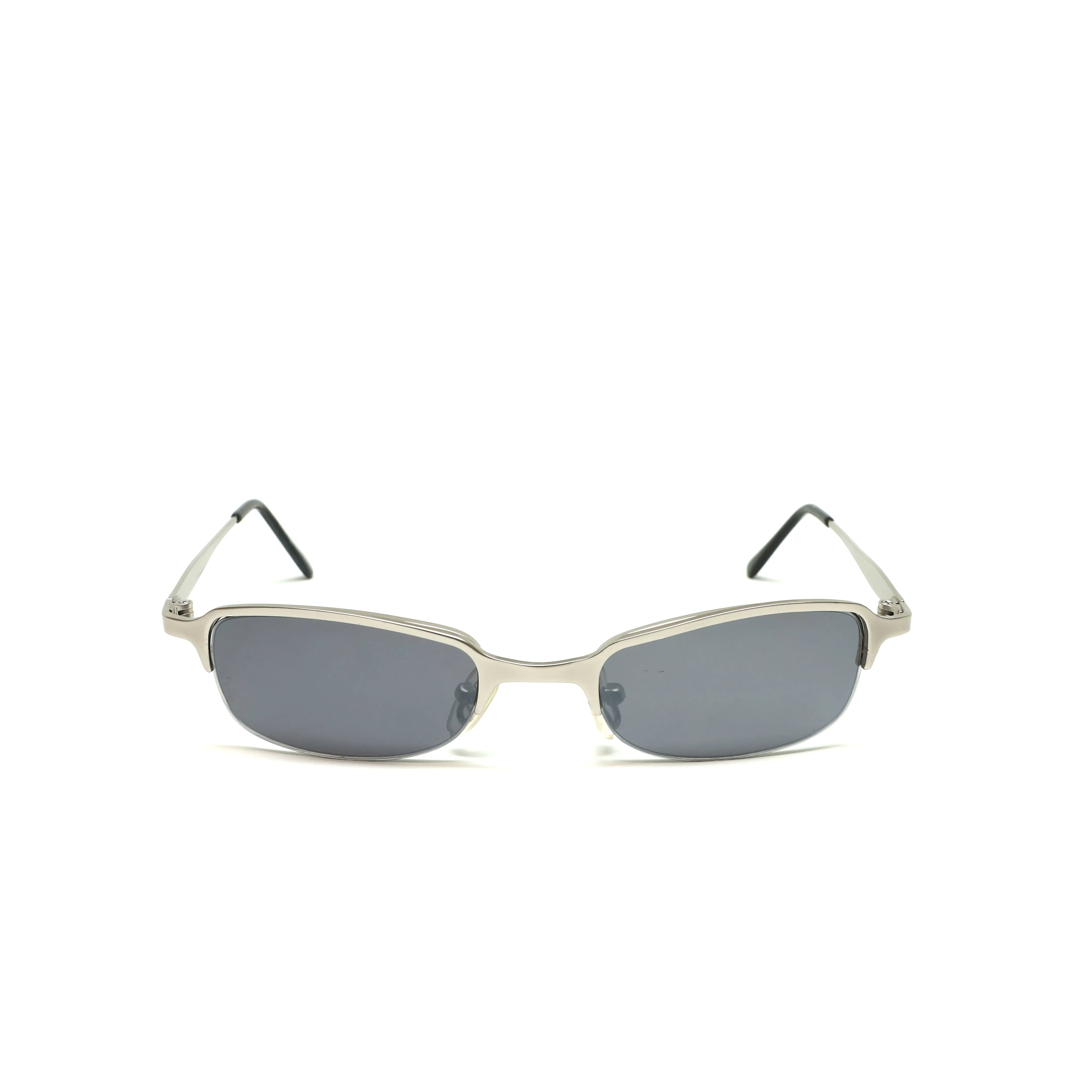 //Style M130// Vintage Geometric Oval Wire Frame Sunglasses - Silver