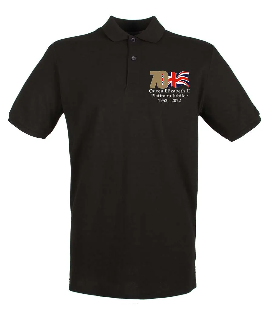 The Queen's Platinum Jubilee 2022 Embroidered Polo Shirt