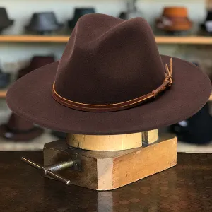 Timeless Elegance Fedora in Saddle